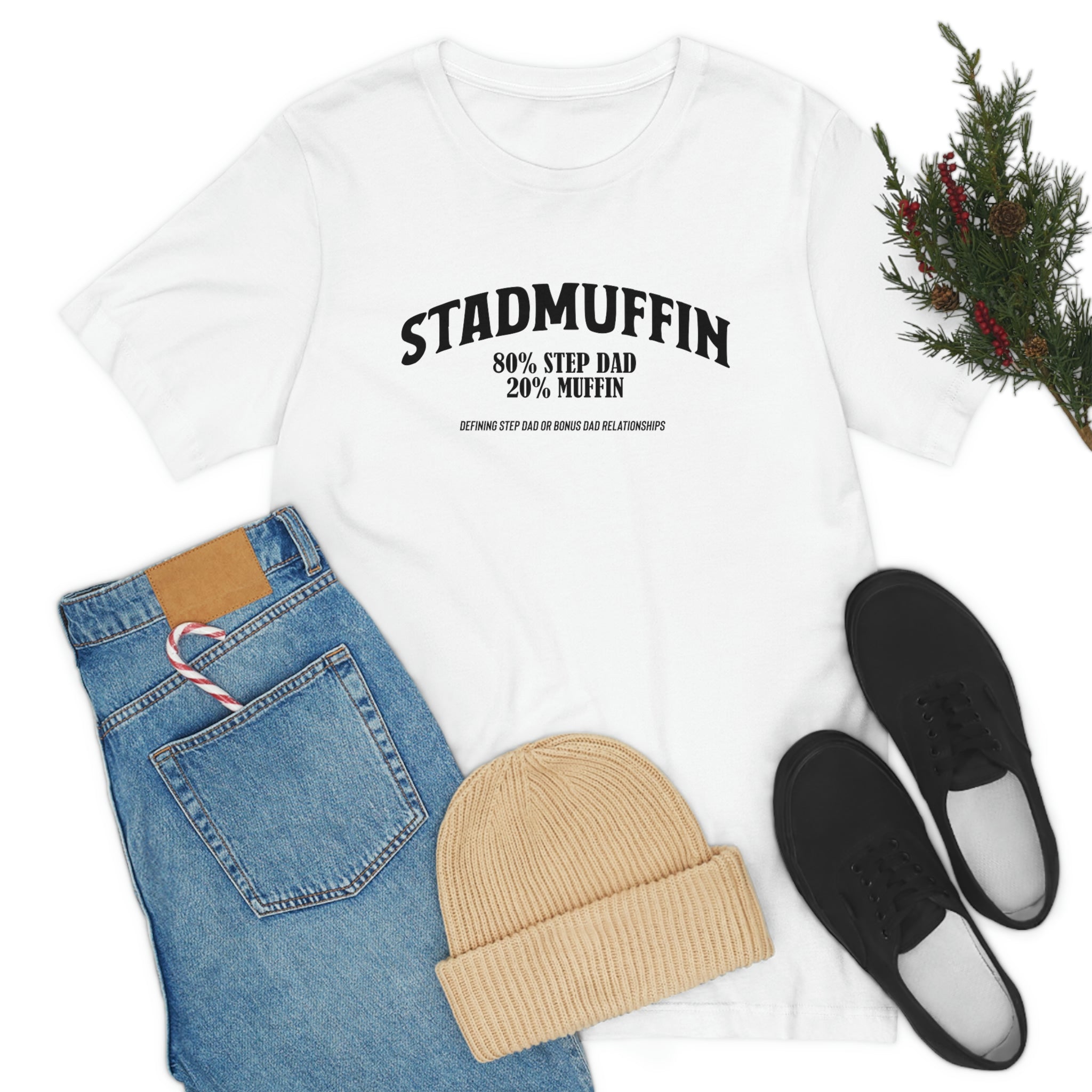 Fathers Day Gift Step Dad Unisex Softstyle T-Shirt Stad Muffin Step Dad