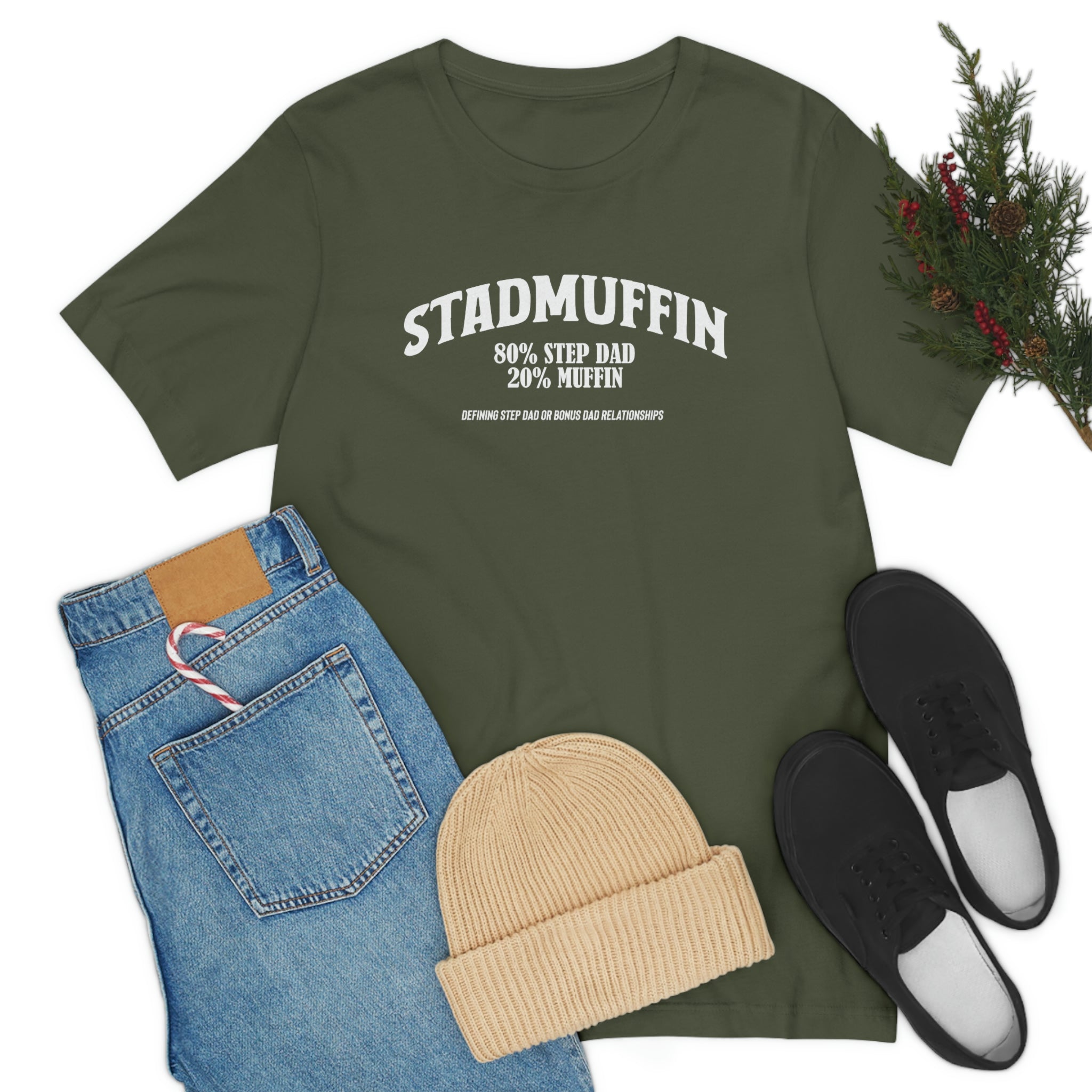 Fathers Day Gift Step Dad Unisex Softstyle T-Shirt Stad Muffin Step Dad