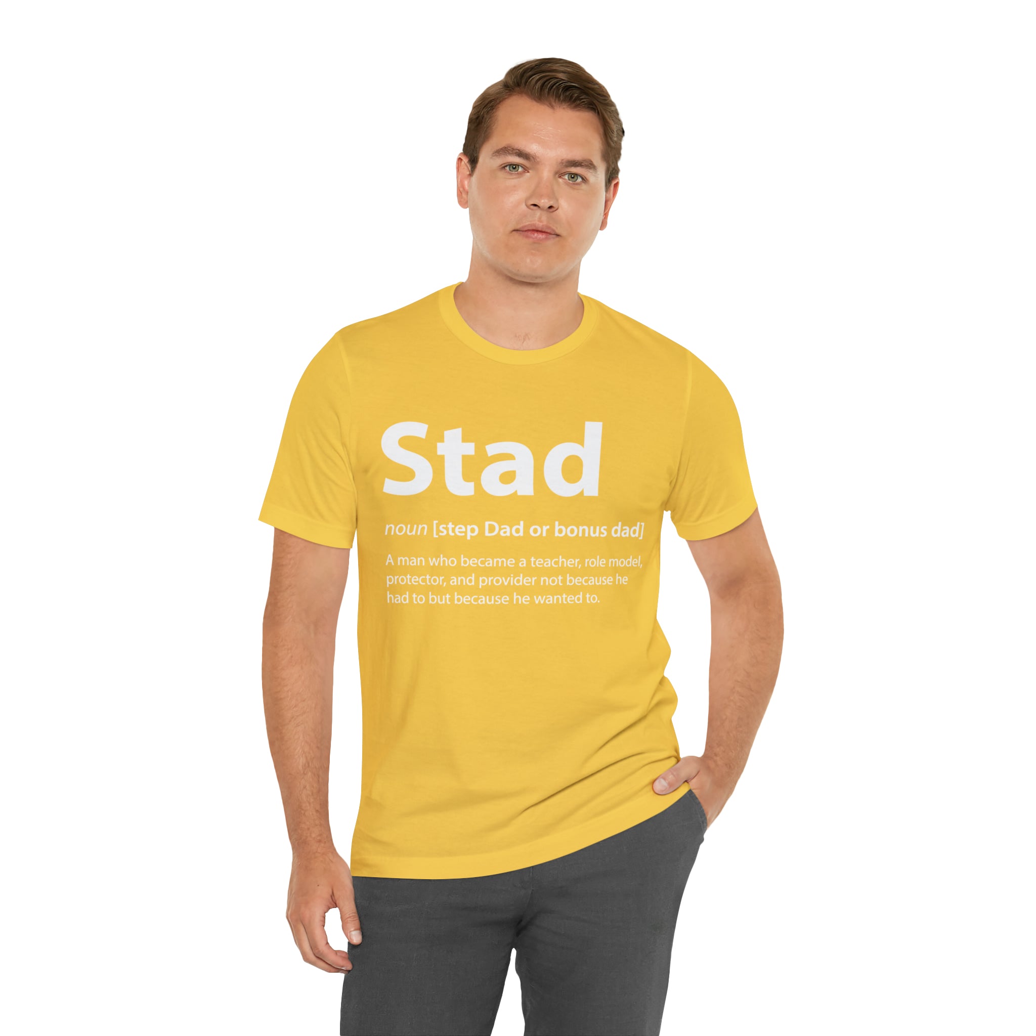 Fathers Day Gift Step Dad Unisex Softstyle T-Shirt Stad Step definition