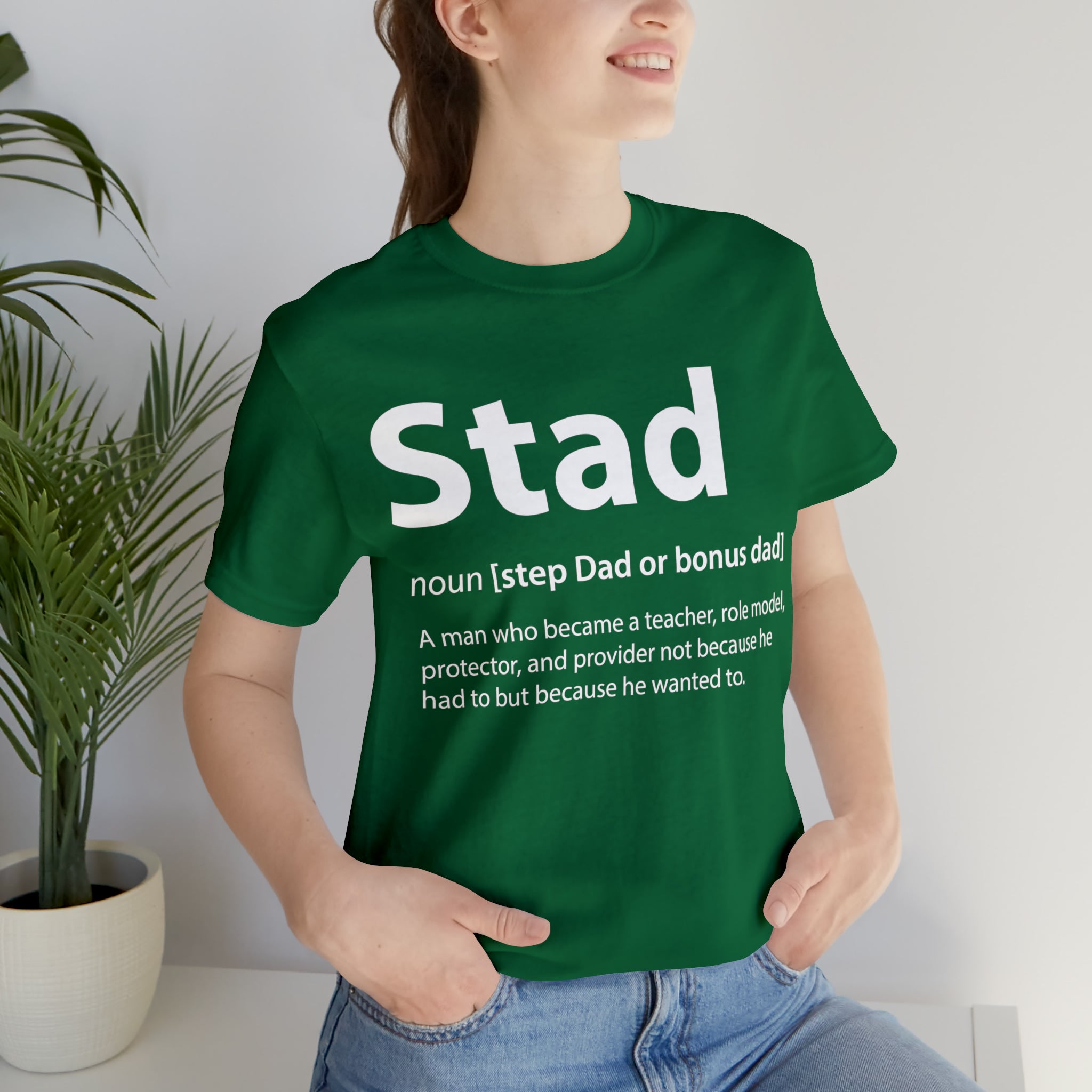 Fathers Day Gift Step Dad Unisex Softstyle T-Shirt Stad Step definition