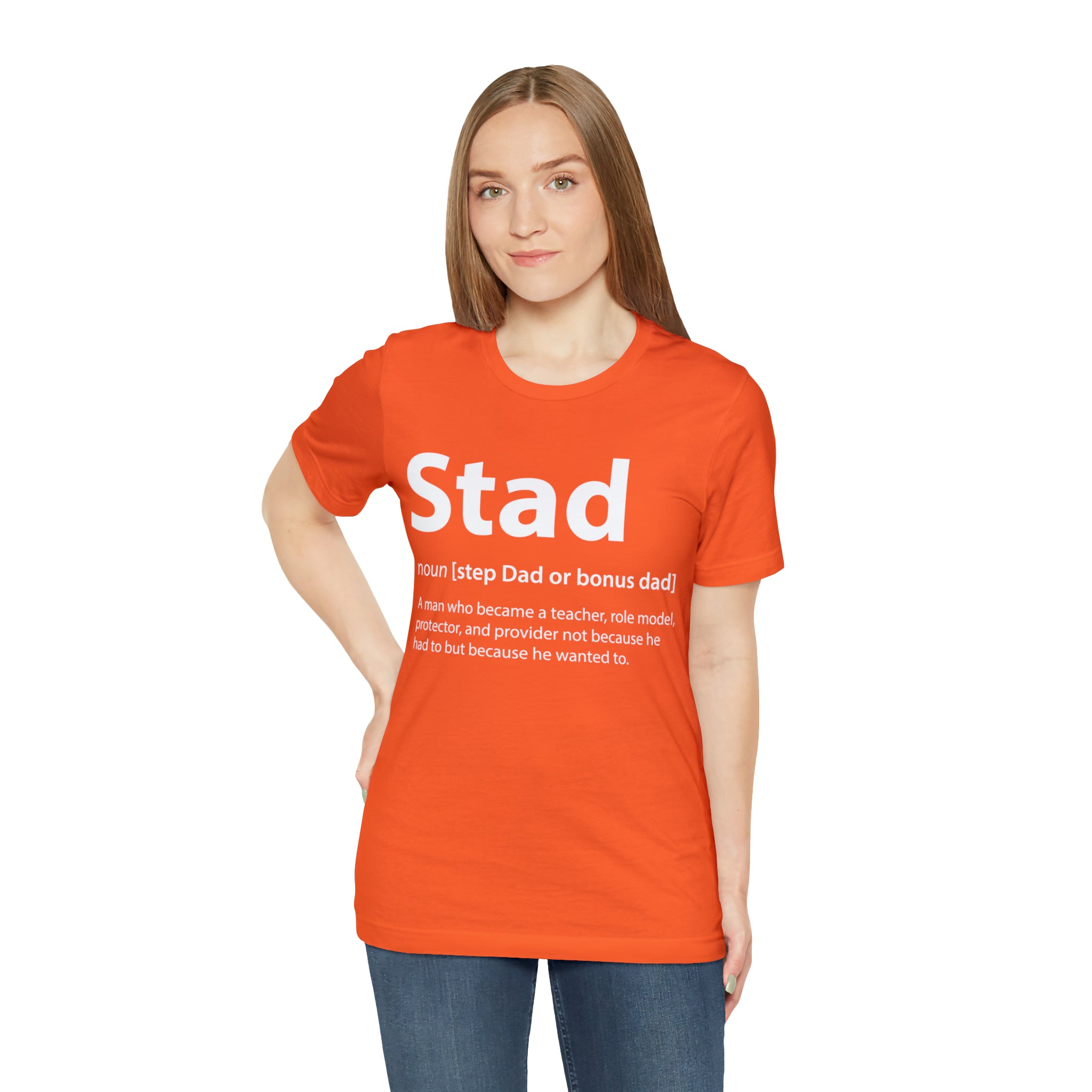 Fathers Day Gift Step Dad Unisex Softstyle T-Shirt Stad Step definition