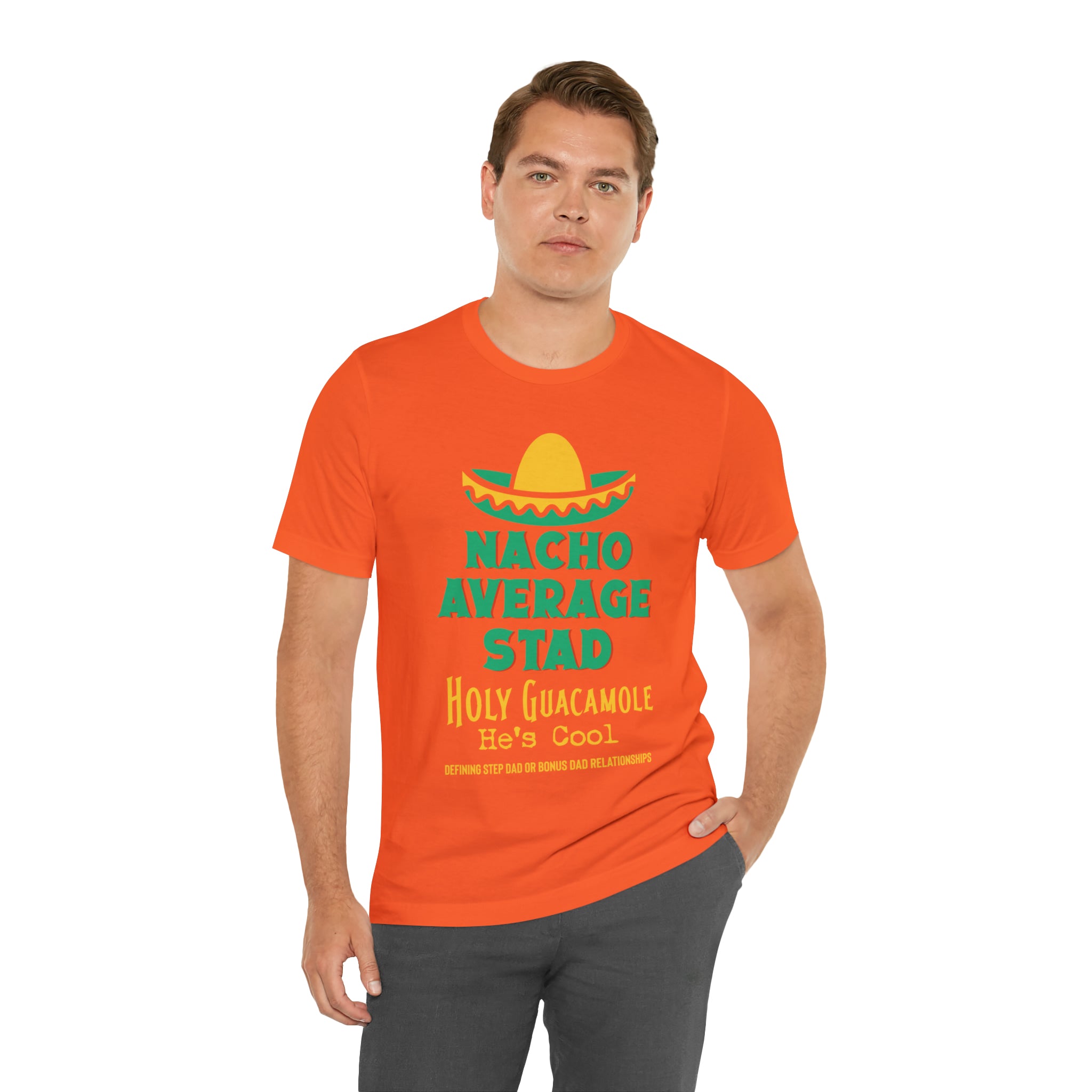 Fathers Day Gift Step Dad Unisex Softstyle T-Shirt Nacho Average Step Dad