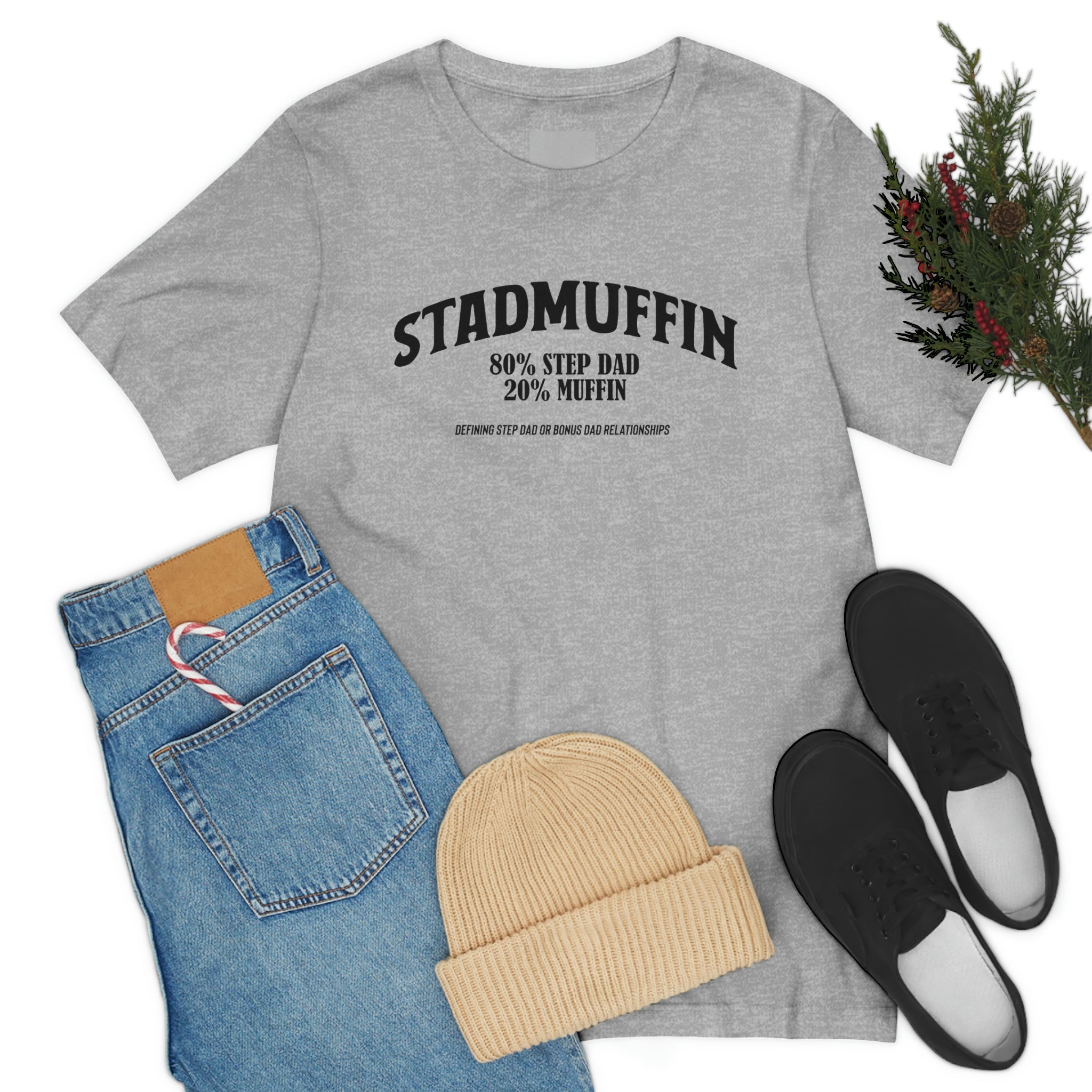 Fathers Day Gift Step Dad Unisex Softstyle T-Shirt Stad Muffin Step Dad