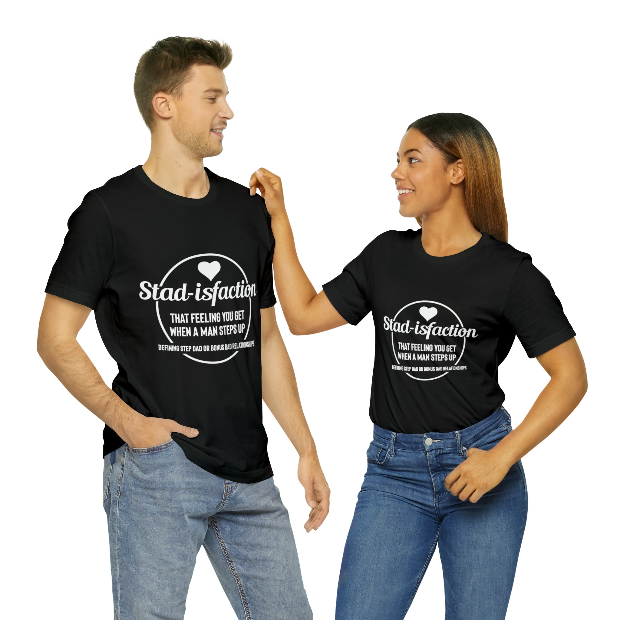 Fathers Day Gift Step Dad Unisex Softstyle T-Shirt Stad -isfaction step Dad