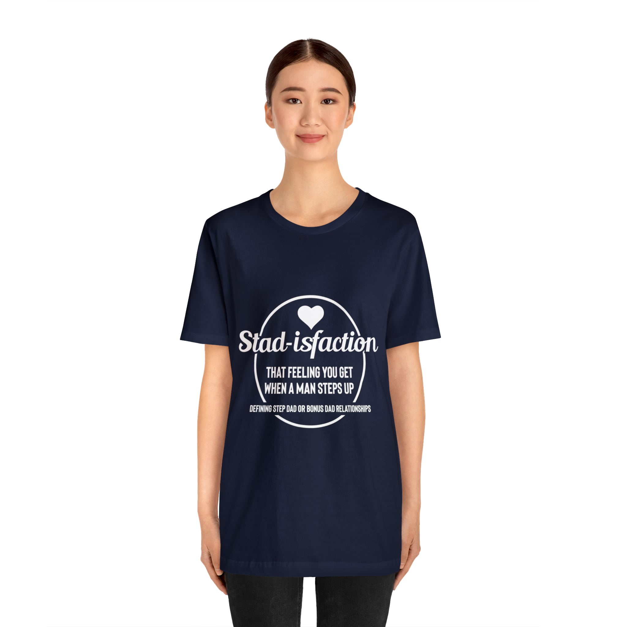 Fathers Day Gift Step Dad Unisex Softstyle T-Shirt Stad -isfaction step Dad