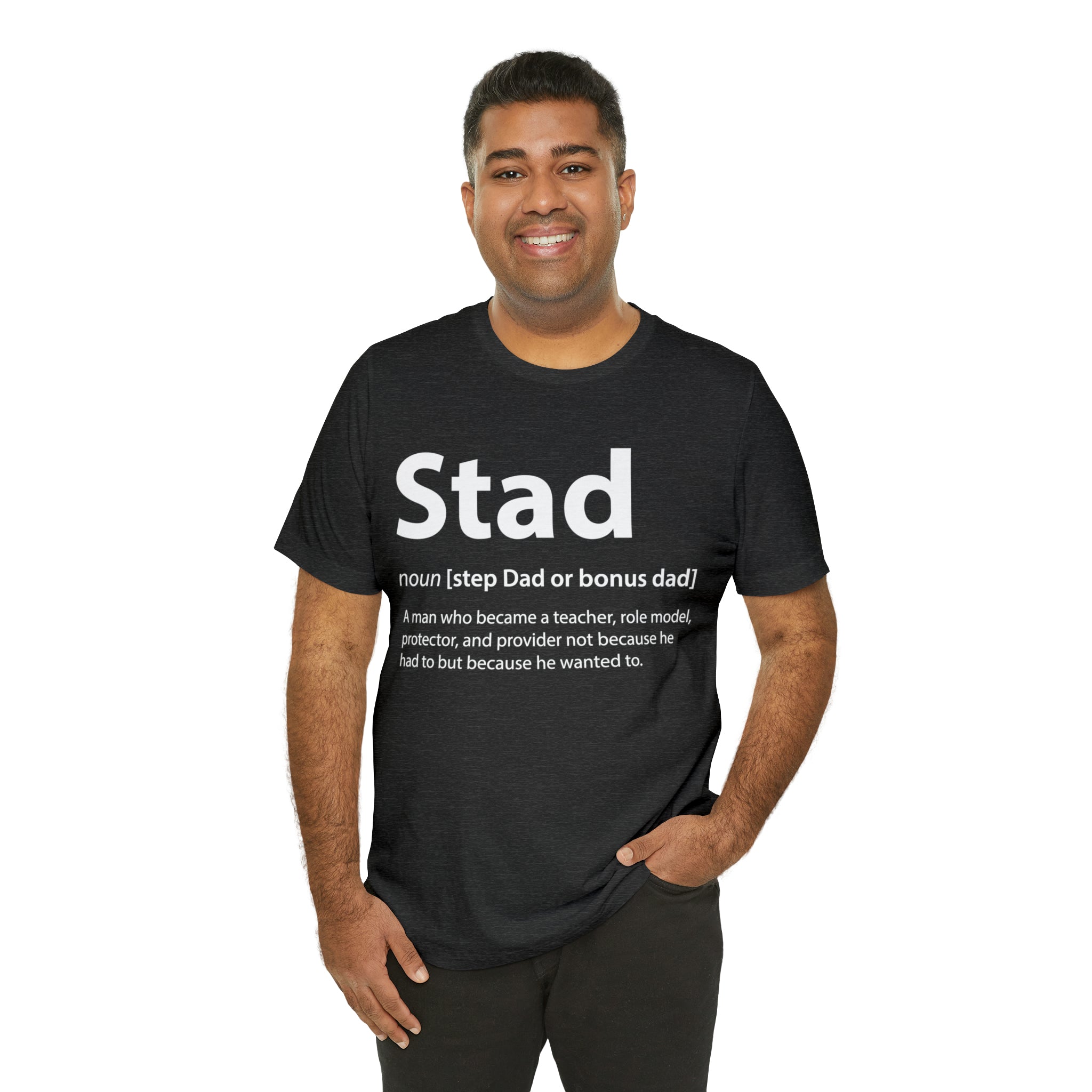 Fathers Day Gift Step Dad Unisex Softstyle T-Shirt Stad Step definition