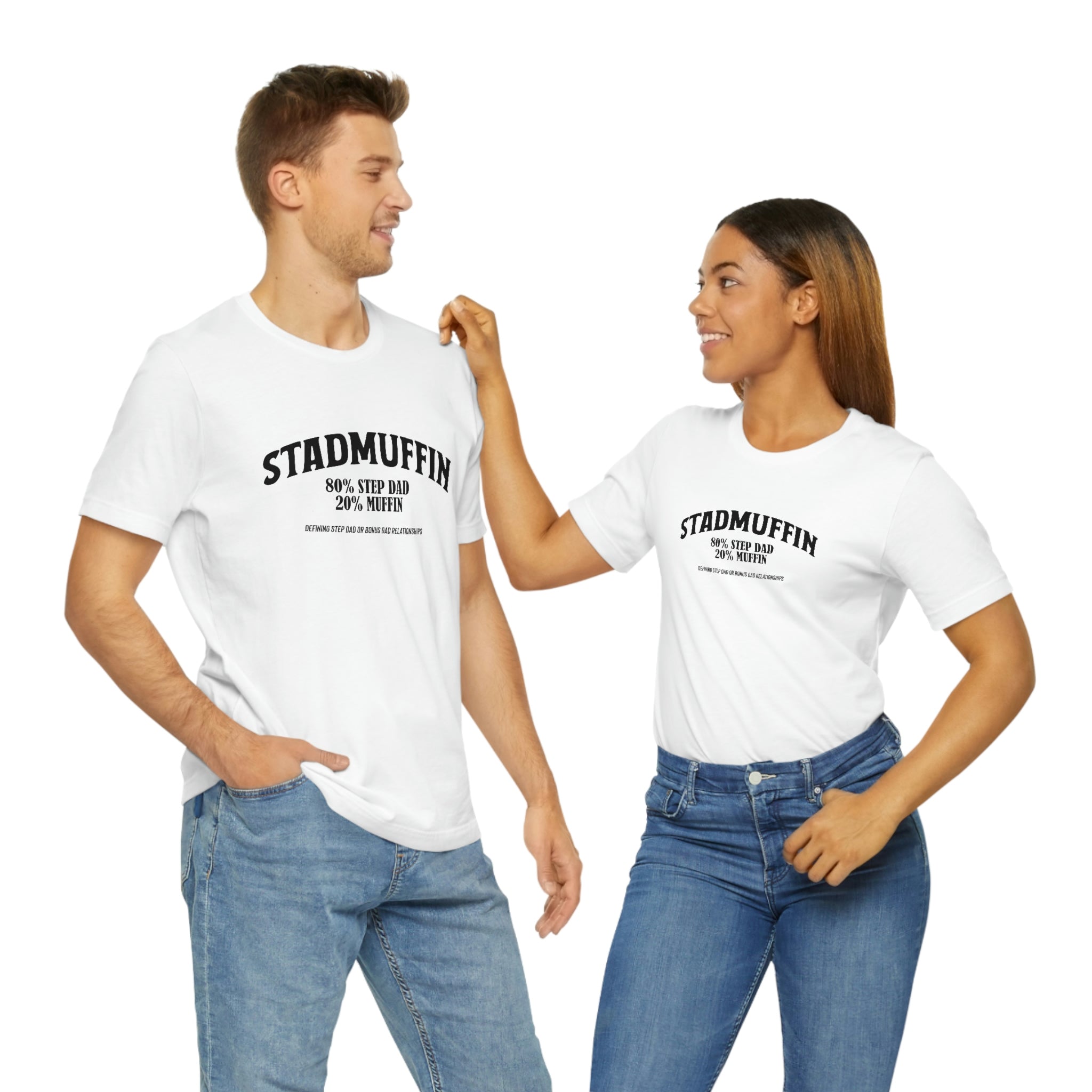 Fathers Day Gift Step Dad Unisex Softstyle T-Shirt Stad Muffin Step Dad