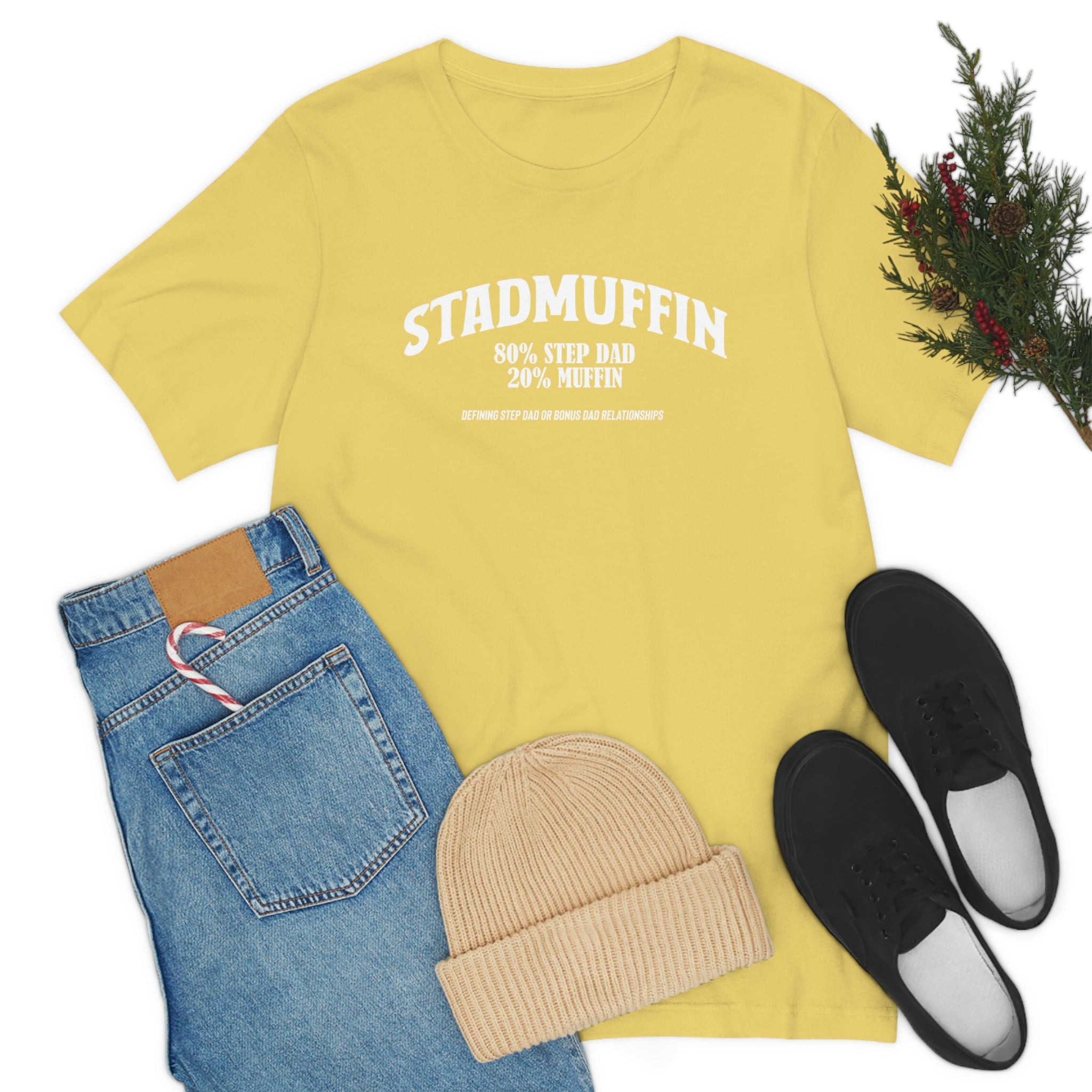 Fathers Day Gift Step Dad Unisex Softstyle T-Shirt Stad Muffin Step Dad