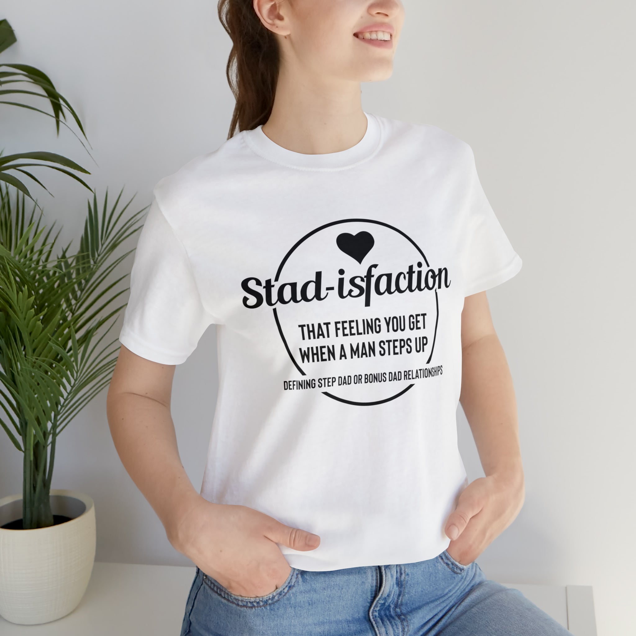 Fathers Day Gift Step Dad Unisex Softstyle T-Shirt Stad-isfaction Step Dad