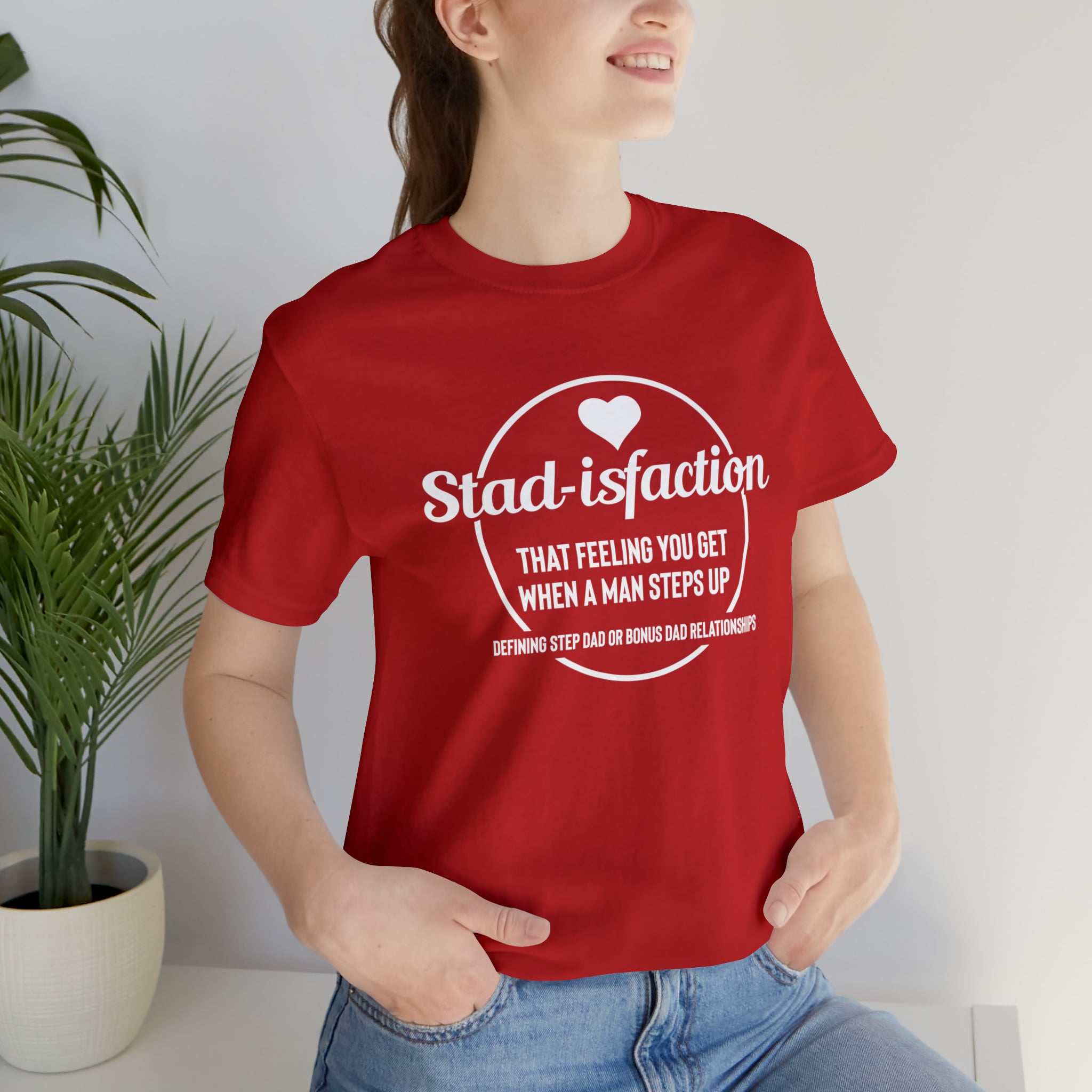 Fathers Day Gift Step Dad Unisex Softstyle T-Shirt Stad-isfaction Step Dad