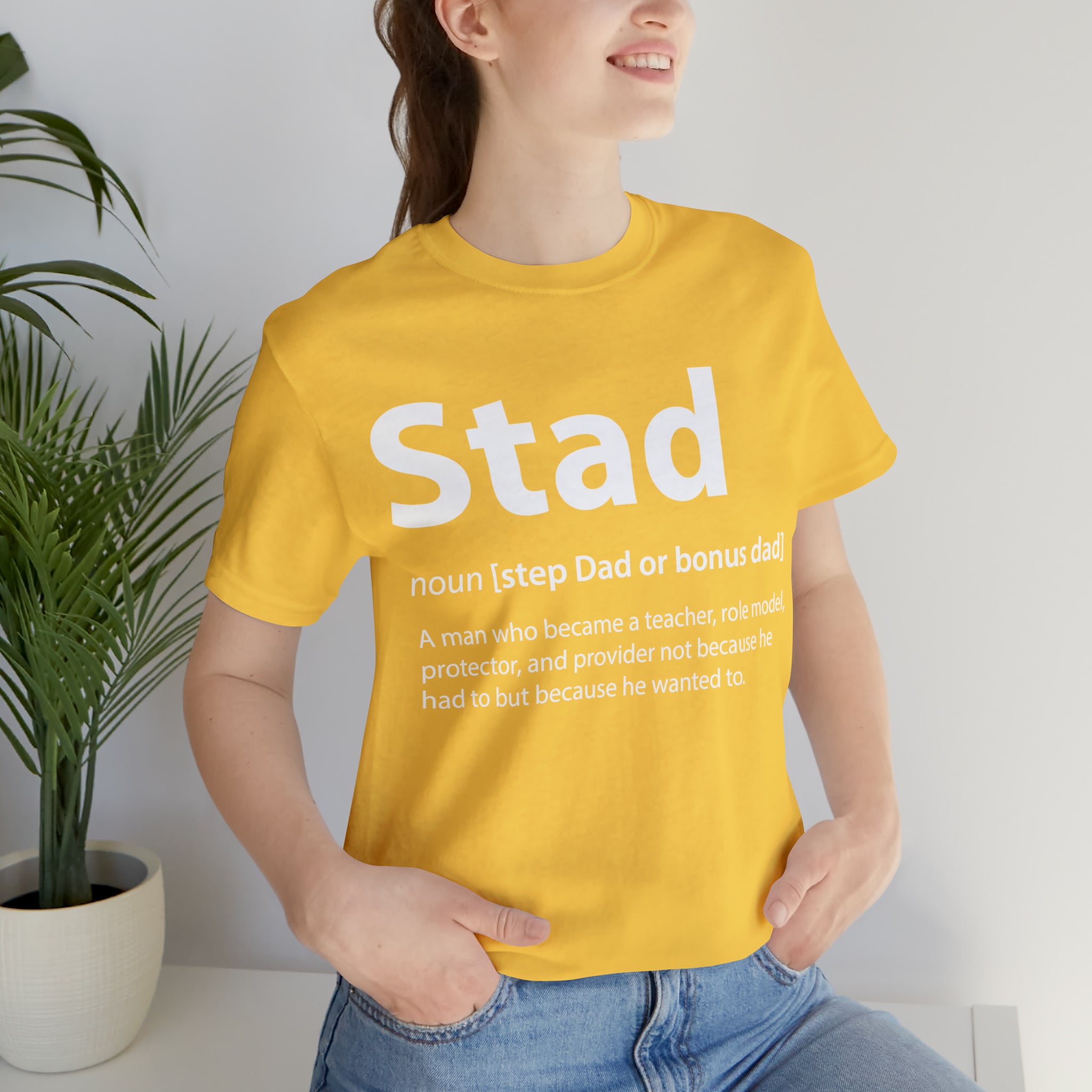 Fathers Day Gift Step Dad Unisex Softstyle T-Shirt Stad Step definition