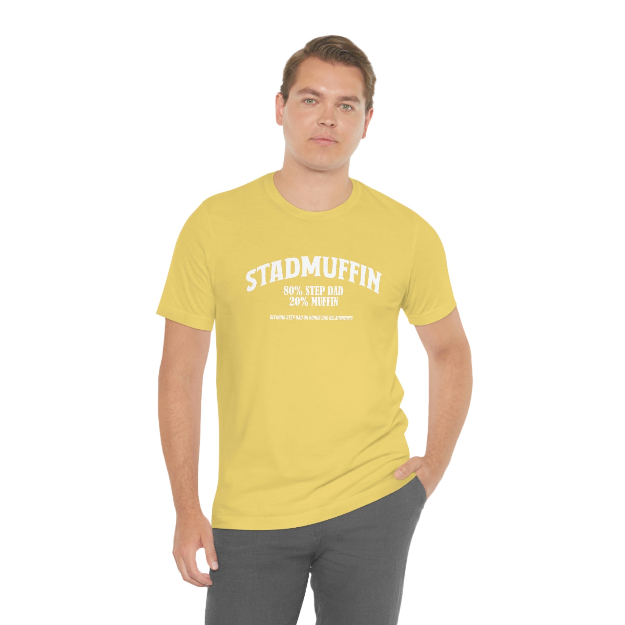 Fathers Day Gift Step Dad Unisex Softstyle T-Shirt Stad Muffin Step Dad
