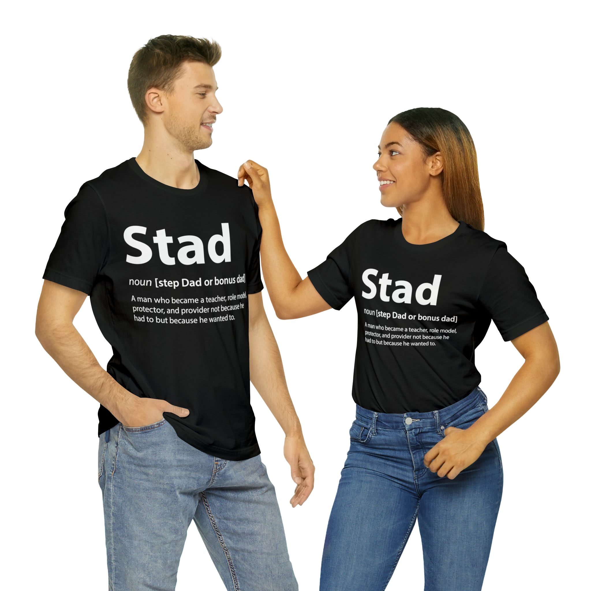 Fathers Day Gift Step Dad Unisex Softstyle T-Shirt Stad Step definition