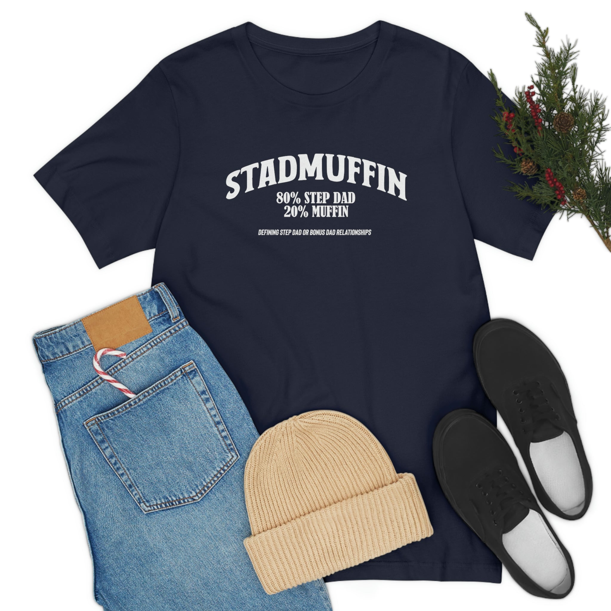 Fathers Day Gift Step Dad Unisex Softstyle T-Shirt Stad Muffin Step Dad