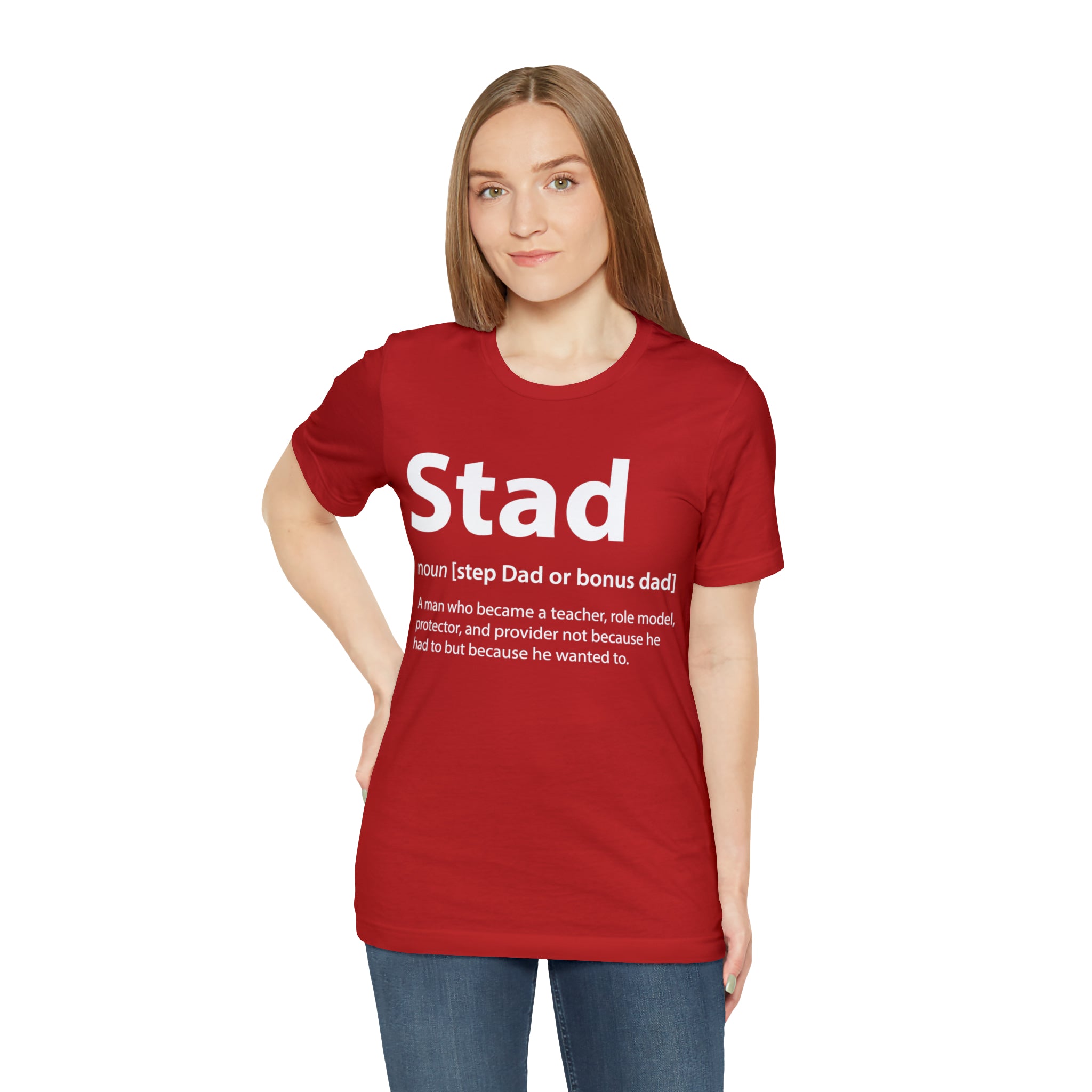 Fathers Day Gift Step Dad Unisex Softstyle T-Shirt Stad Step definition
