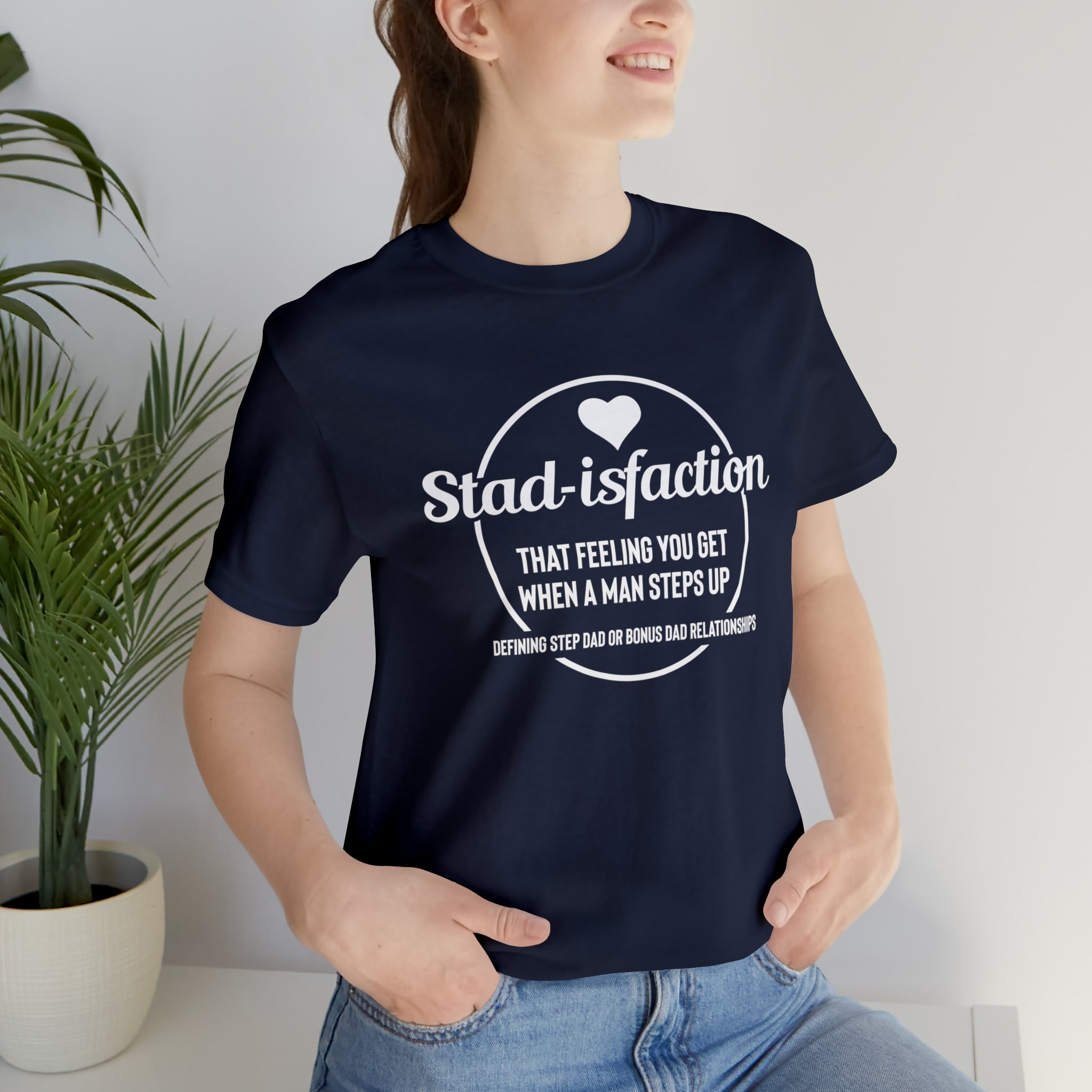 Fathers Day Gift Step Dad Unisex Softstyle T-Shirt Stad-isfaction Step Dad