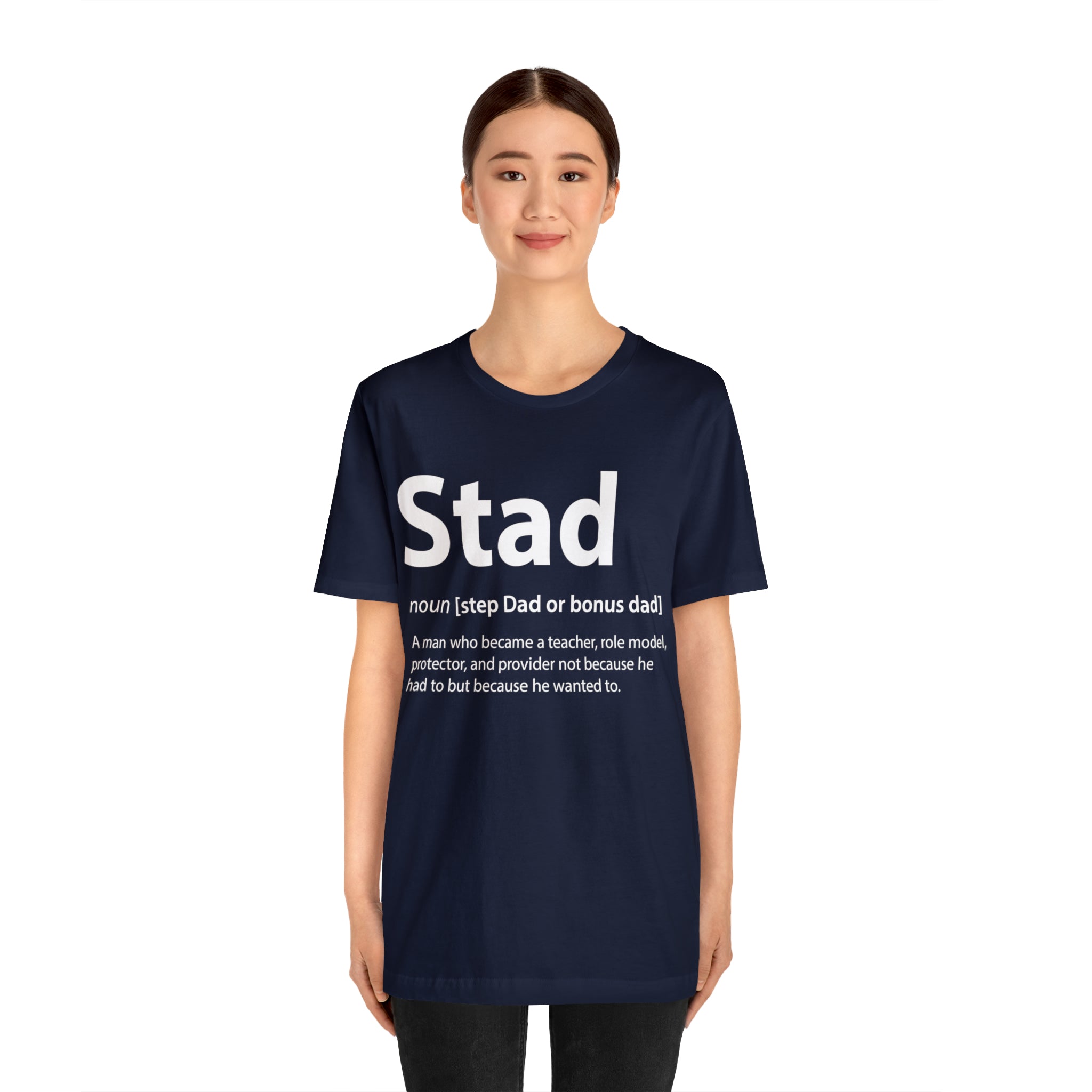 Fathers Day Gift Step Dad Unisex Softstyle T-Shirt Stad Step definition