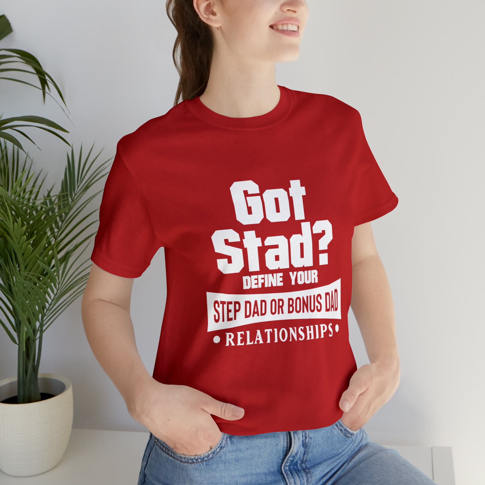 Fathers Day Gift Step Dad Unisex Softstyle T-Shirt Got Stad? Step Dad