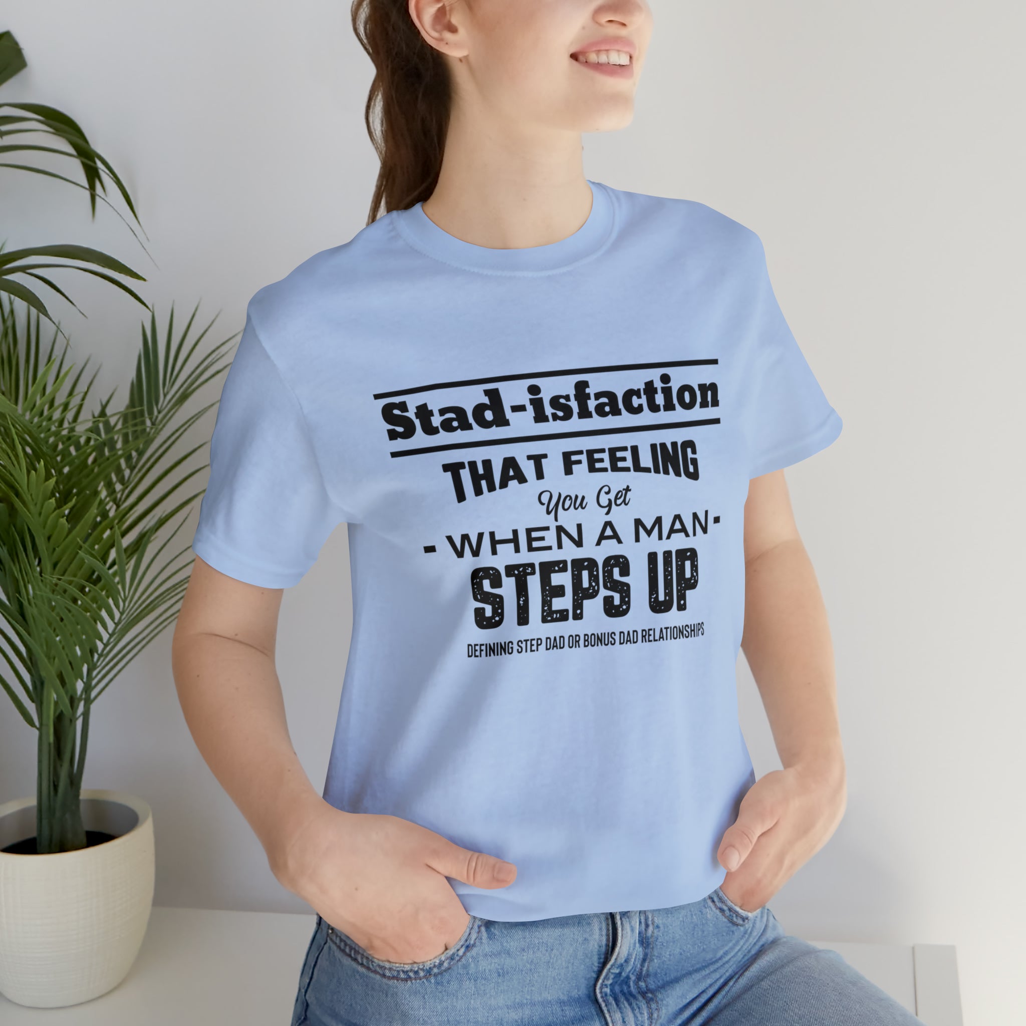 Fathers Day Gift Step Dad Unisex Softstyle T-Shirt Stad-isfaction Step Dad