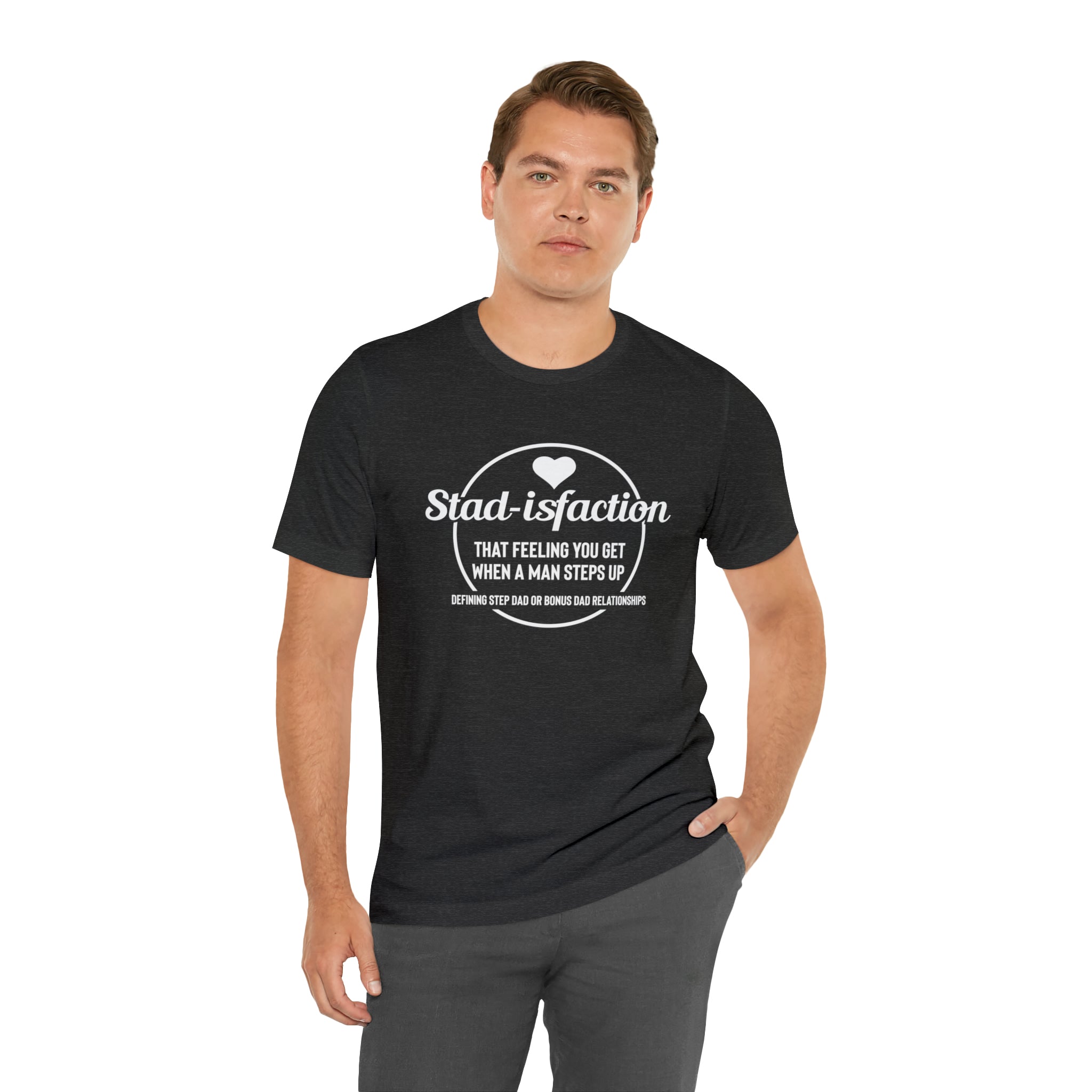 Fathers Day Gift Step Dad Unisex Softstyle T-Shirt Stad-isfaction Step Dad