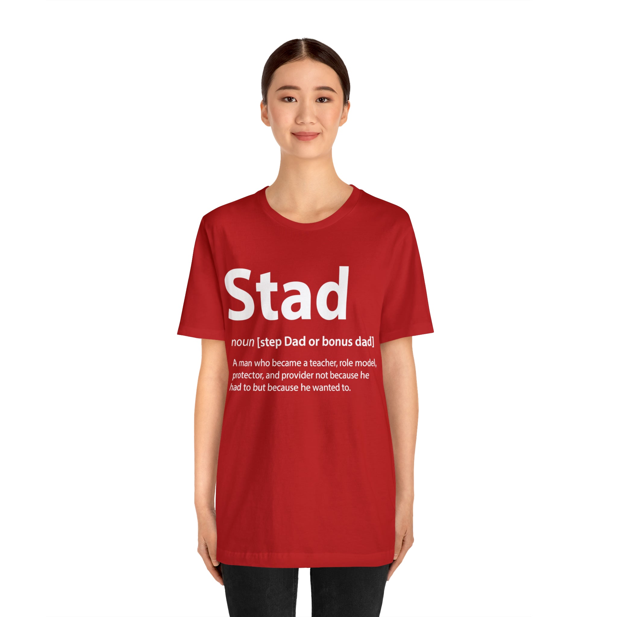 Fathers Day Gift Step Dad Unisex Softstyle T-Shirt Stad Step definition