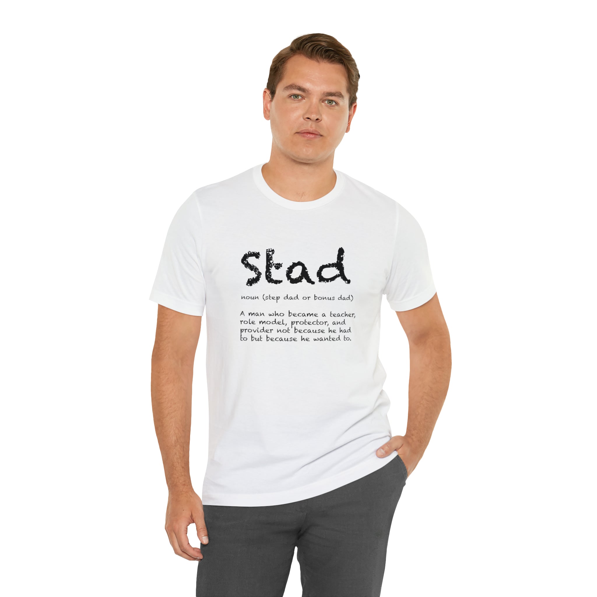 Fathers Day Gift Step Dad Unisex Softstyle T-Shirt Stad Step definition