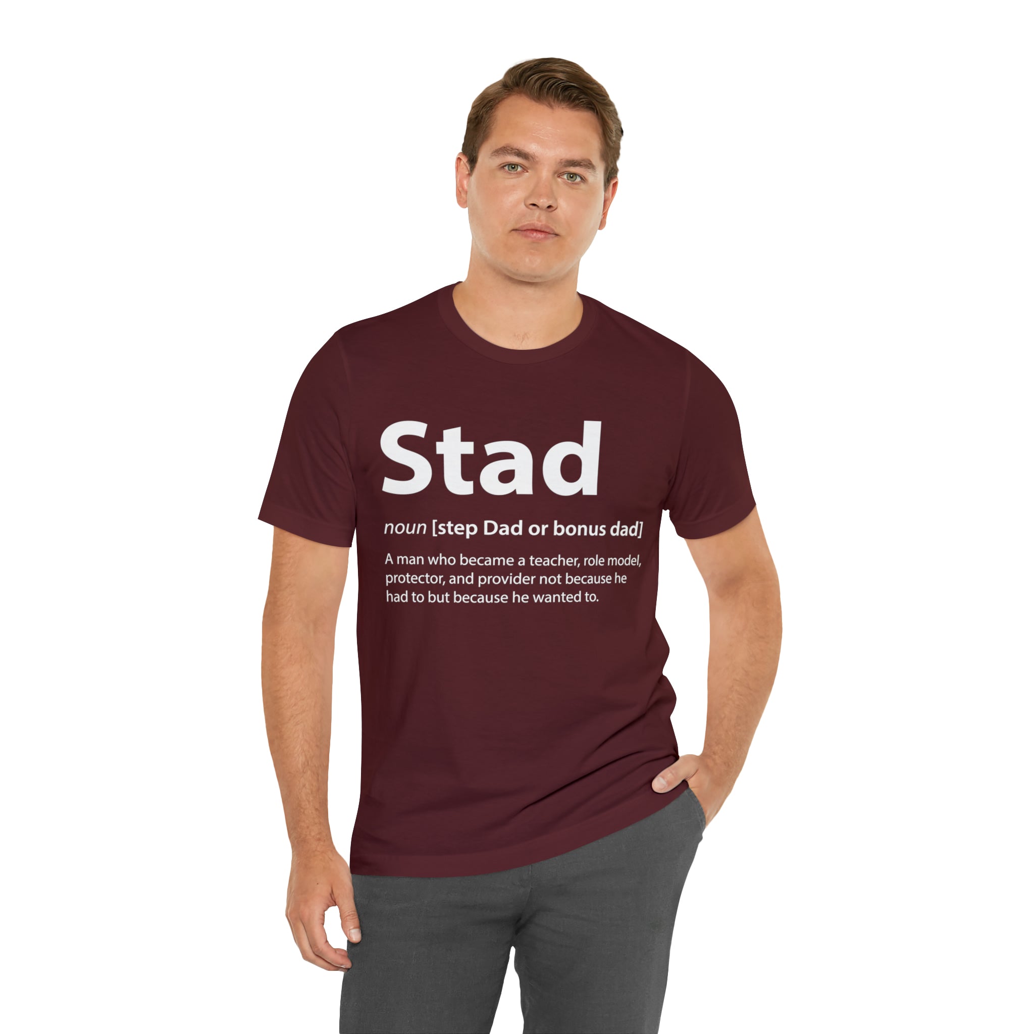Fathers Day Gift Step Dad Unisex Softstyle T-Shirt Stad Step definition