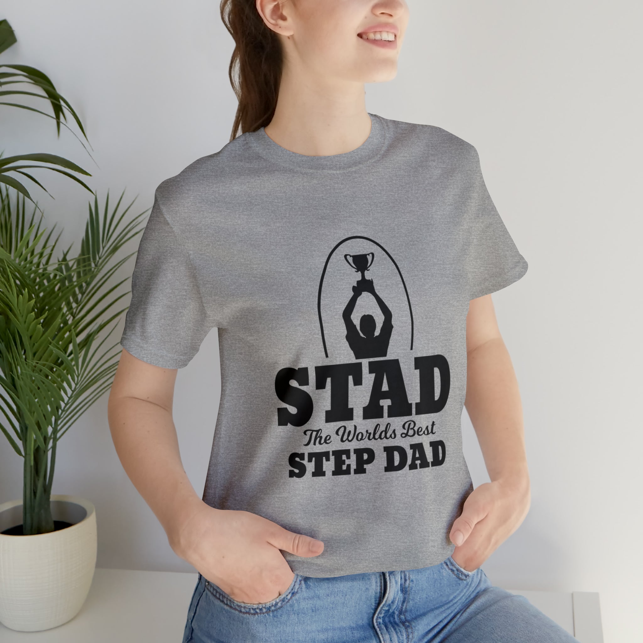 Fathers Day Gift Step Dad Unisex Softstyle T-Shirt Stad Worlds Best Step Dad
