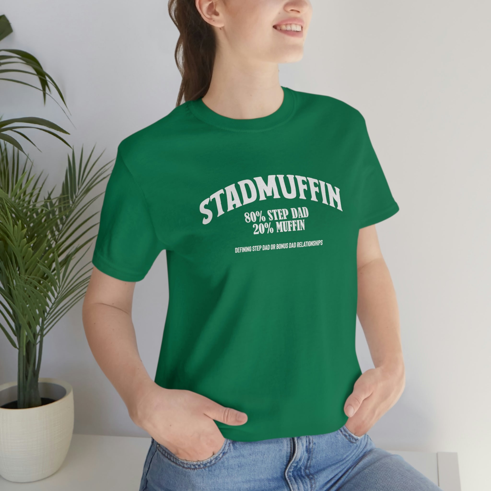 Fathers Day Gift Step Dad Unisex Softstyle T-Shirt Stad Muffin Step Dad