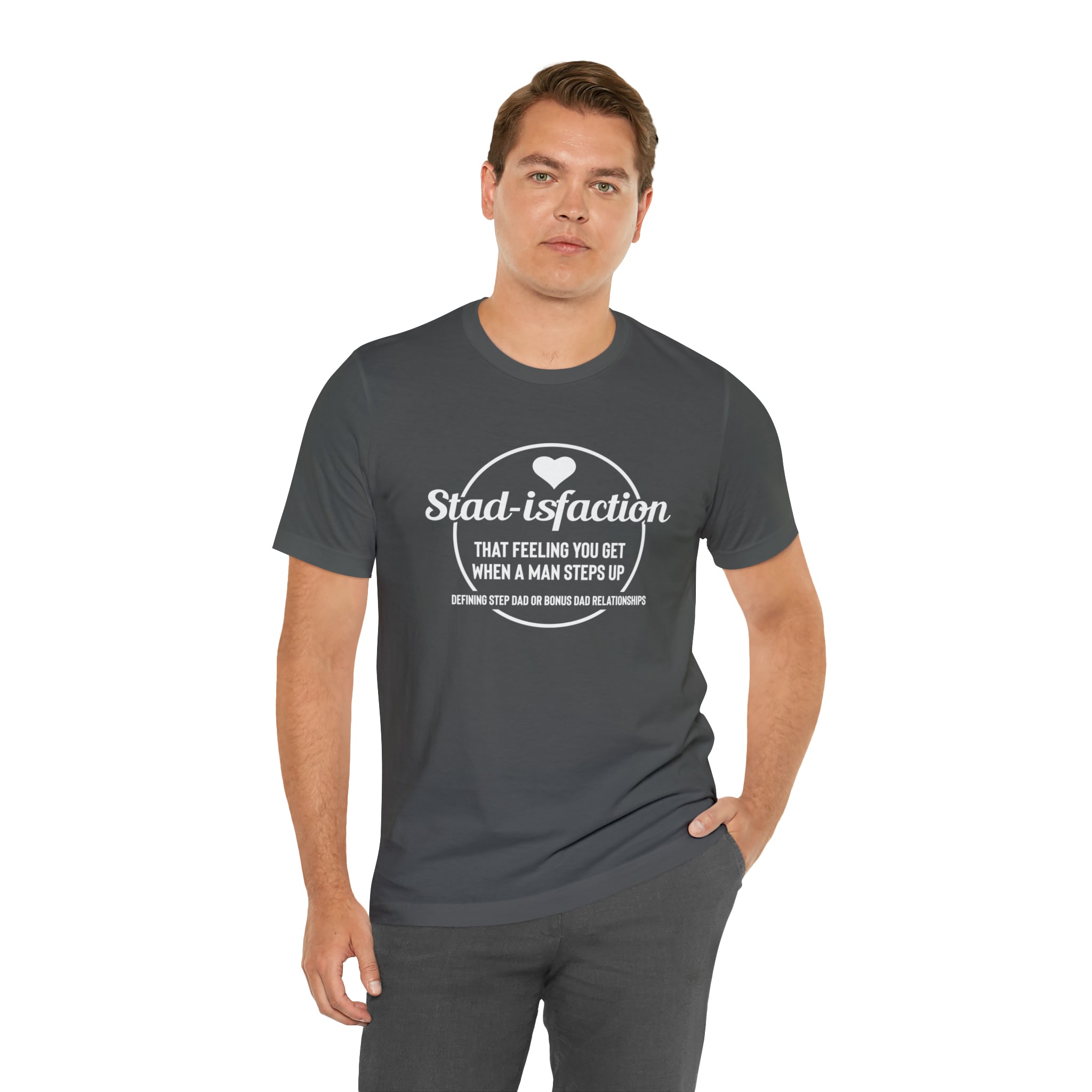 Fathers Day Gift Step Dad Unisex Softstyle T-Shirt Stad-isfaction Step Dad