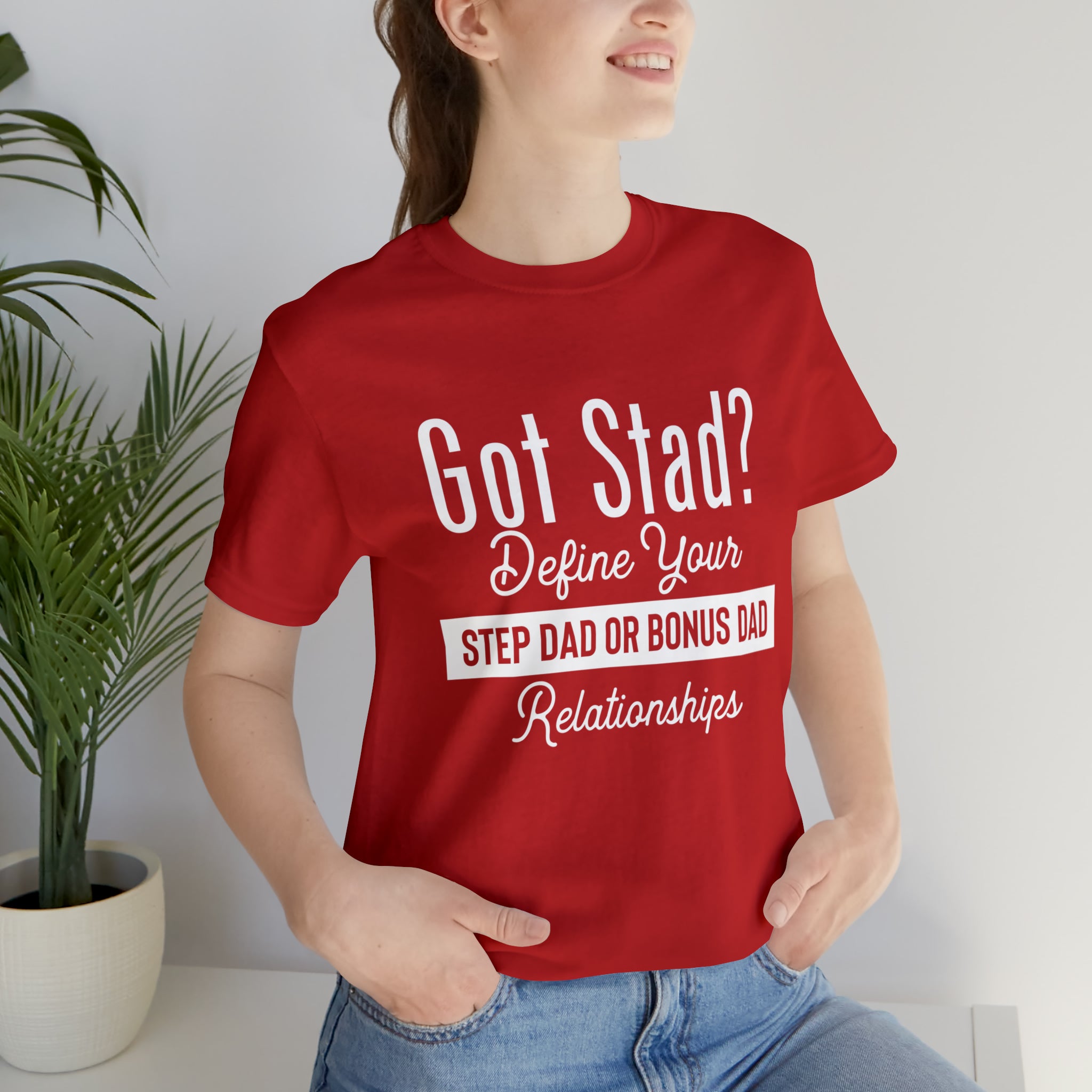 Fathers Day Gift Step Dad Unisex Softstyle T-Shirt Got Stad? Step Dad
