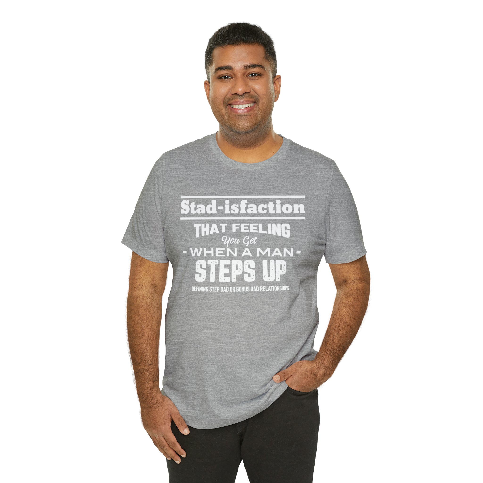Fathers Day Gift Step Dad Unisex Softstyle T-Shirt Stad-isfaction Step Dad