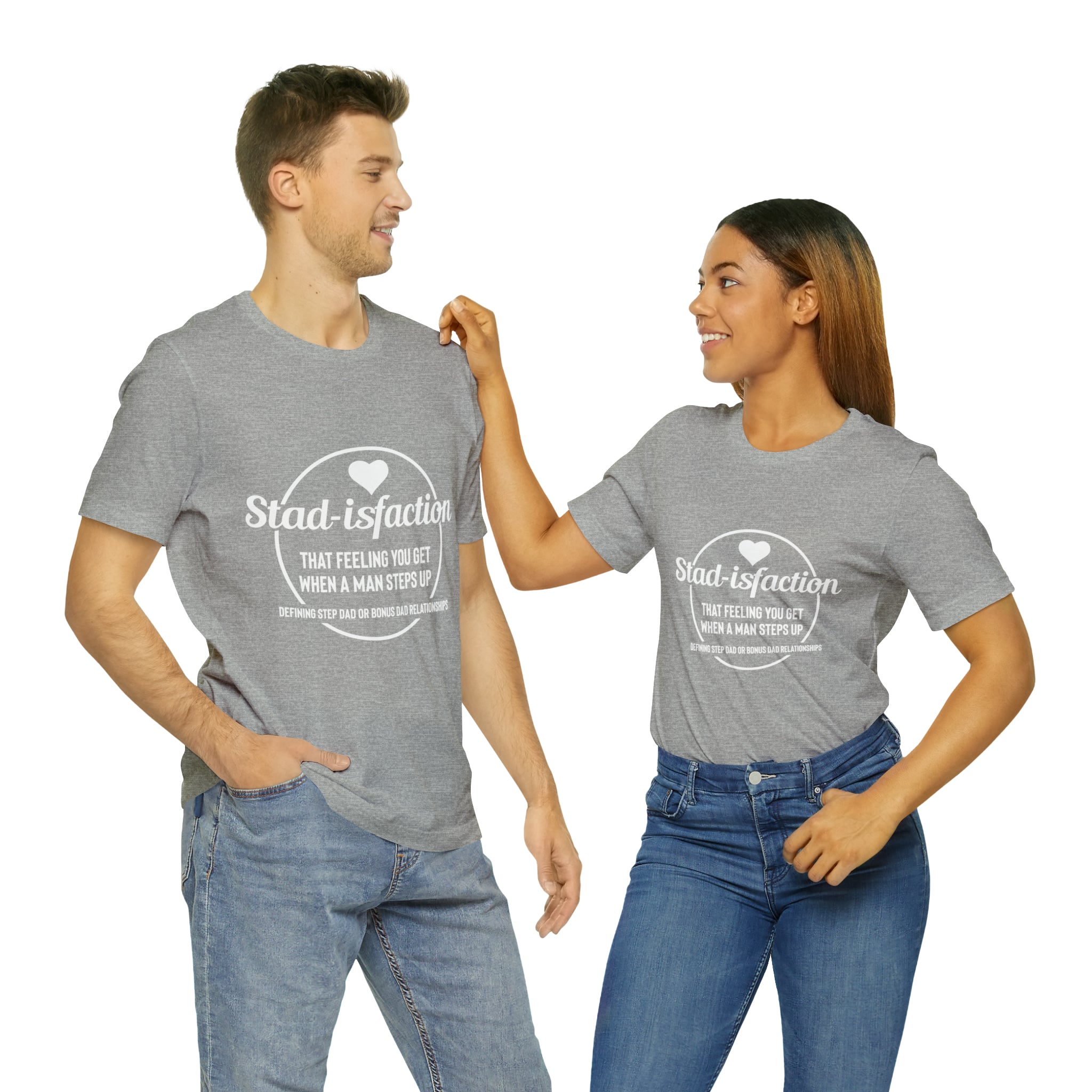 Fathers Day Gift Step Dad Unisex Softstyle T-Shirt Stad -isfaction step Dad