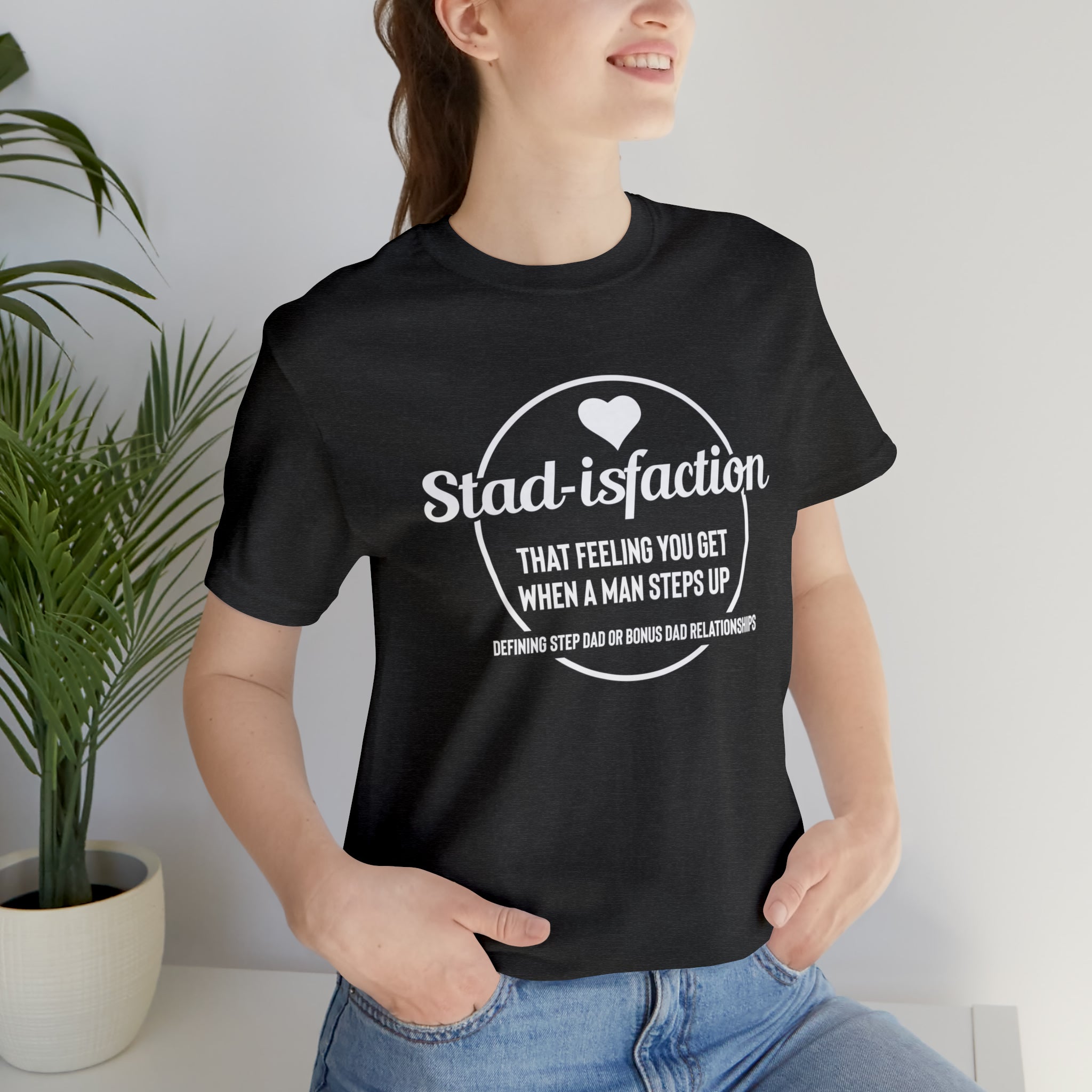 Fathers Day Gift Step Dad Unisex Softstyle T-Shirt Stad-isfaction Step Dad