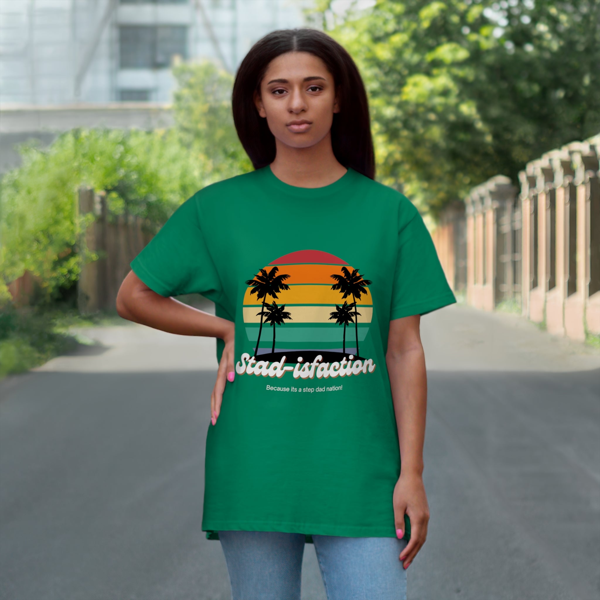Fathers Day Gift Step Dad Unisex Softstyle T-Shirt Stad-isfaction