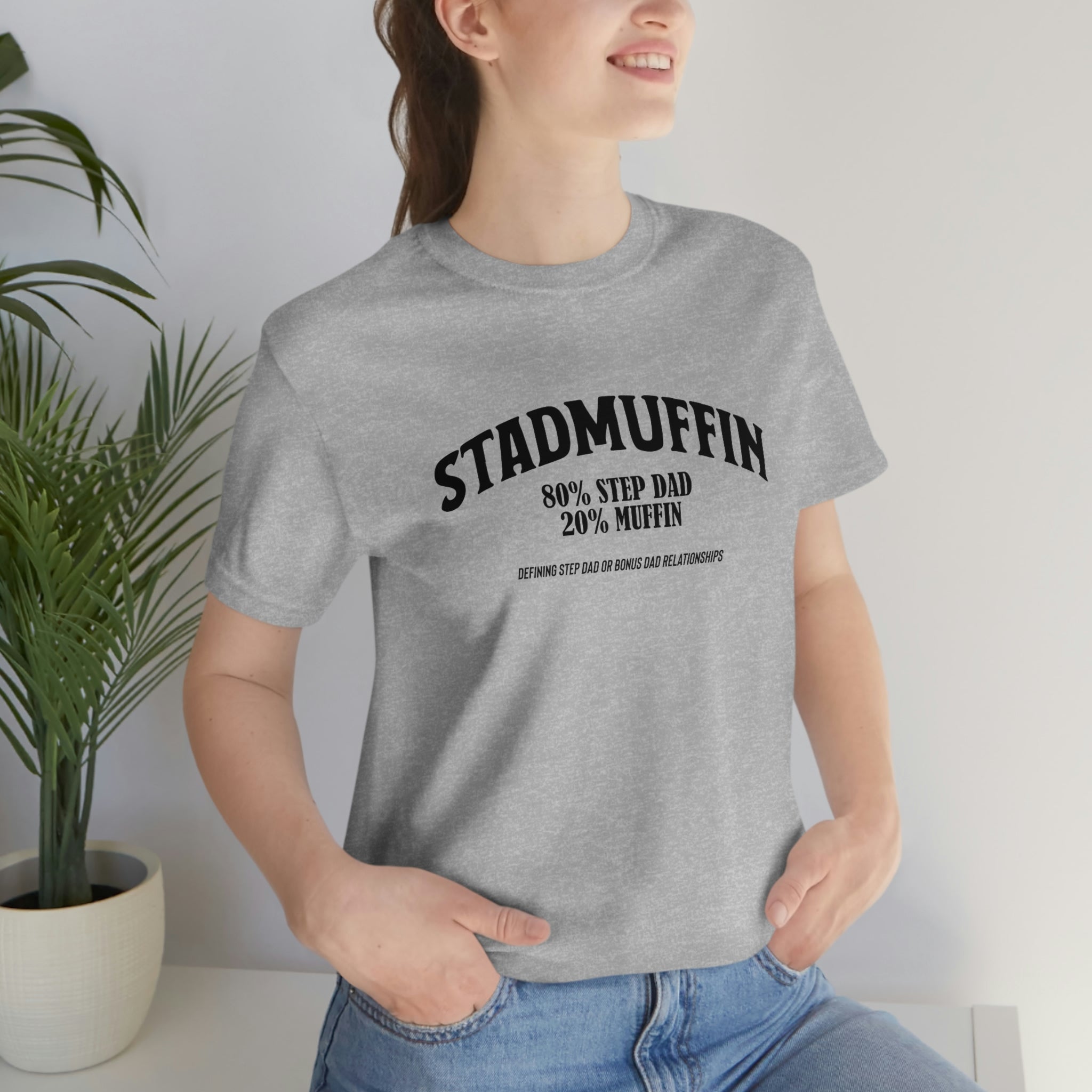Fathers Day Gift Step Dad Unisex Softstyle T-Shirt Stad Muffin Step Dad