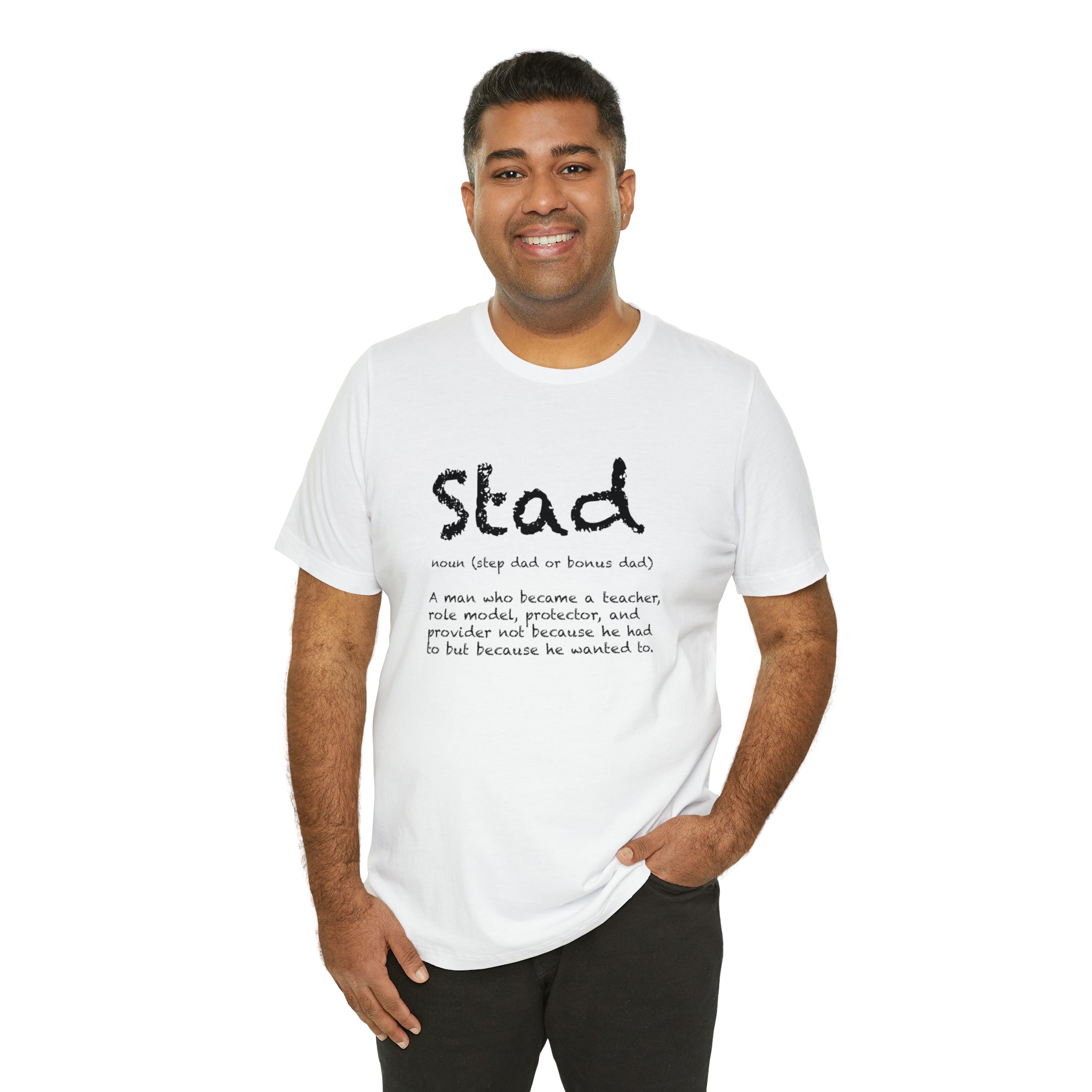 Fathers Day Gift Step Dad Unisex Softstyle T-Shirt Stad Step definition