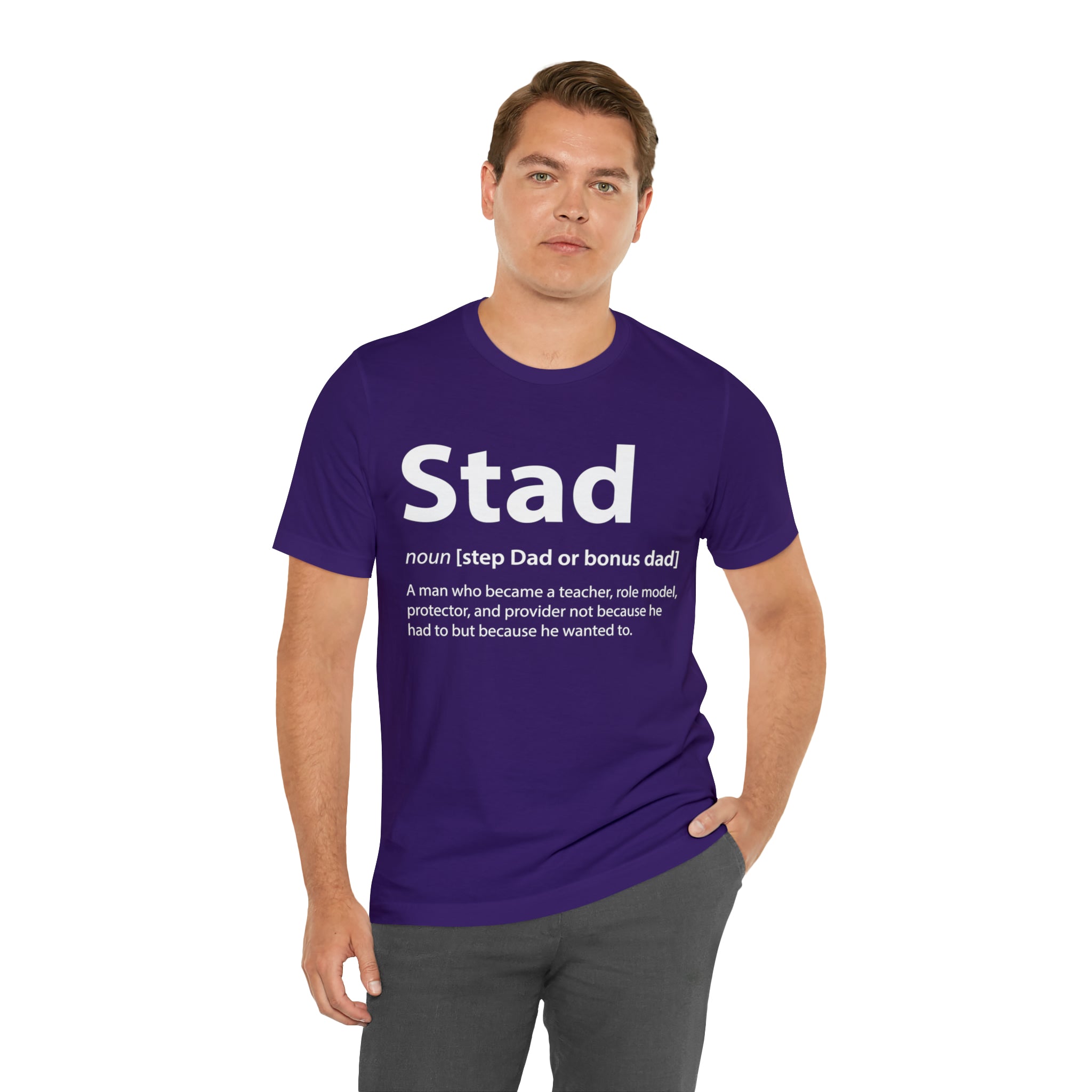 Fathers Day Gift Step Dad Unisex Softstyle T-Shirt Stad Step definition