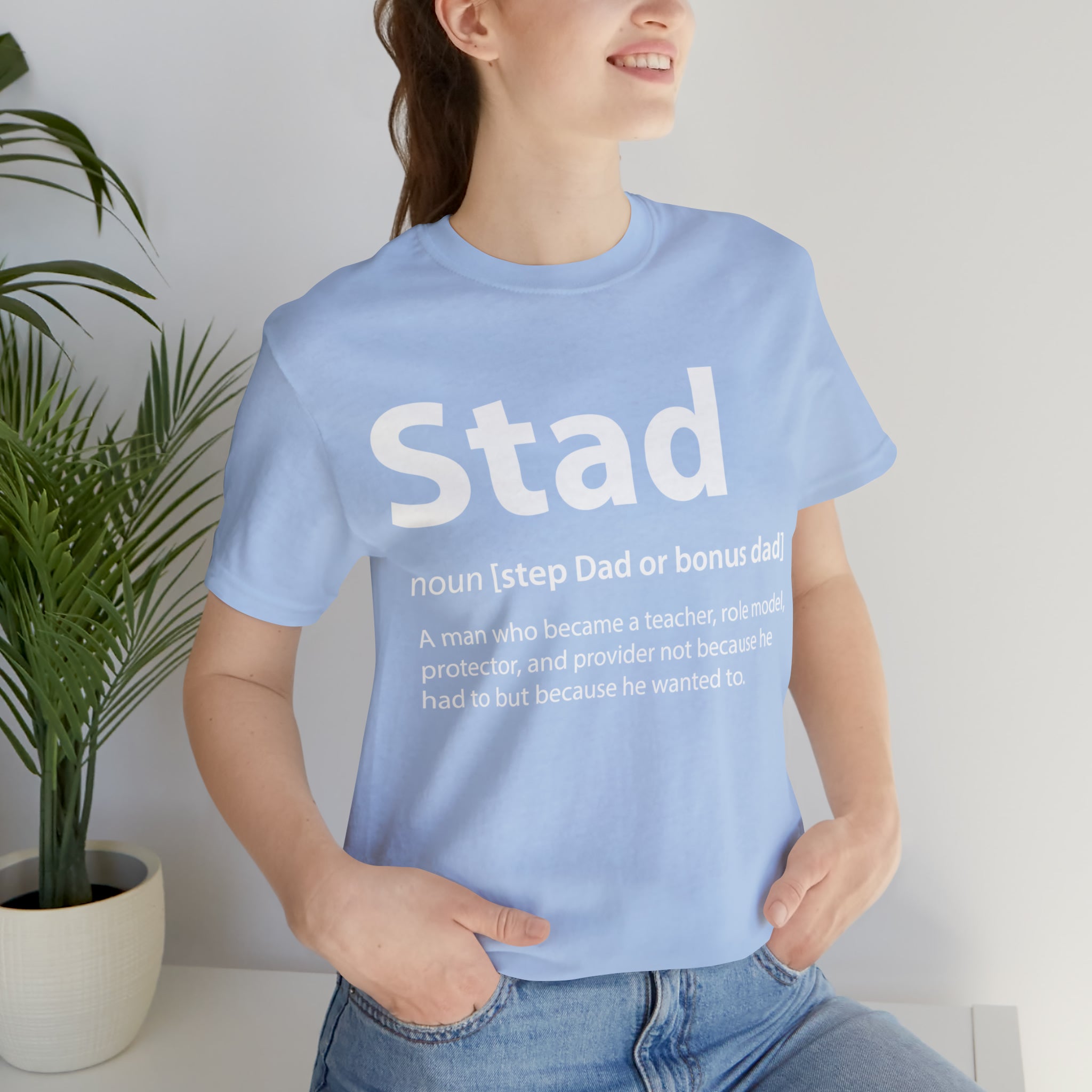 Fathers Day Gift Step Dad Unisex Softstyle T-Shirt Stad Step definition