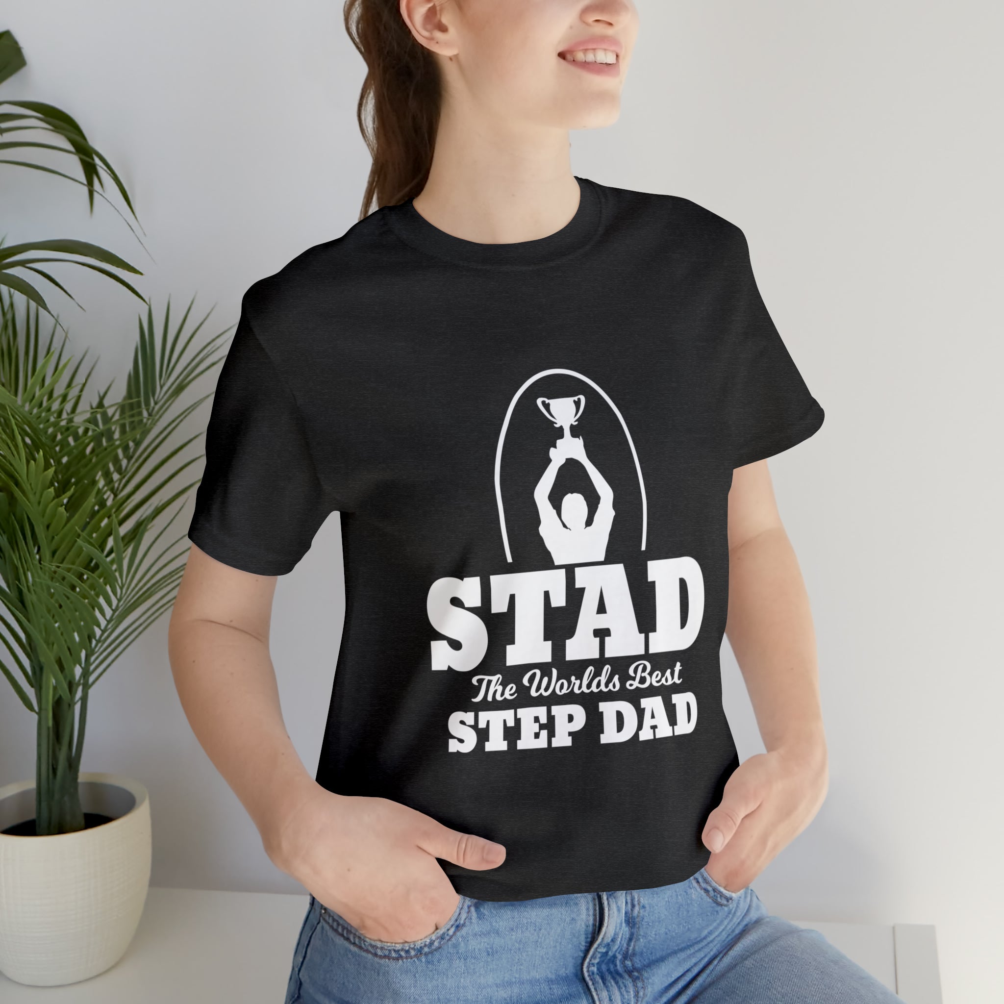 Fathers Day Gift Step Dad Unisex Softstyle T-Shirt Stad Worlds Best Step Dad