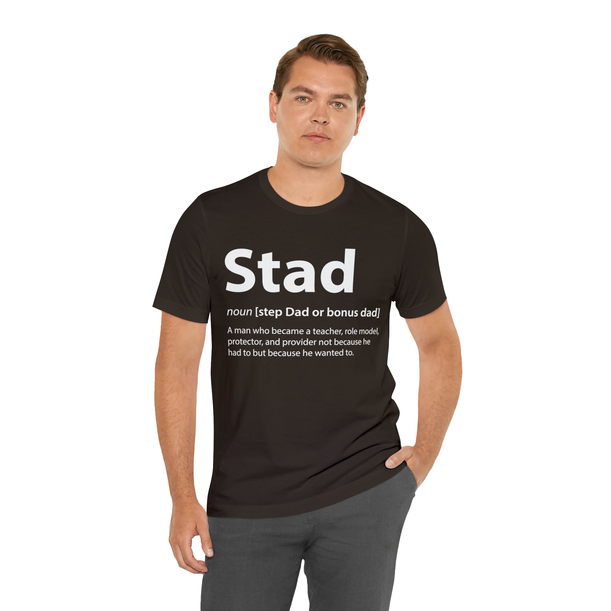 Fathers Day Gift Step Dad Unisex Softstyle T-Shirt Stad Step definition