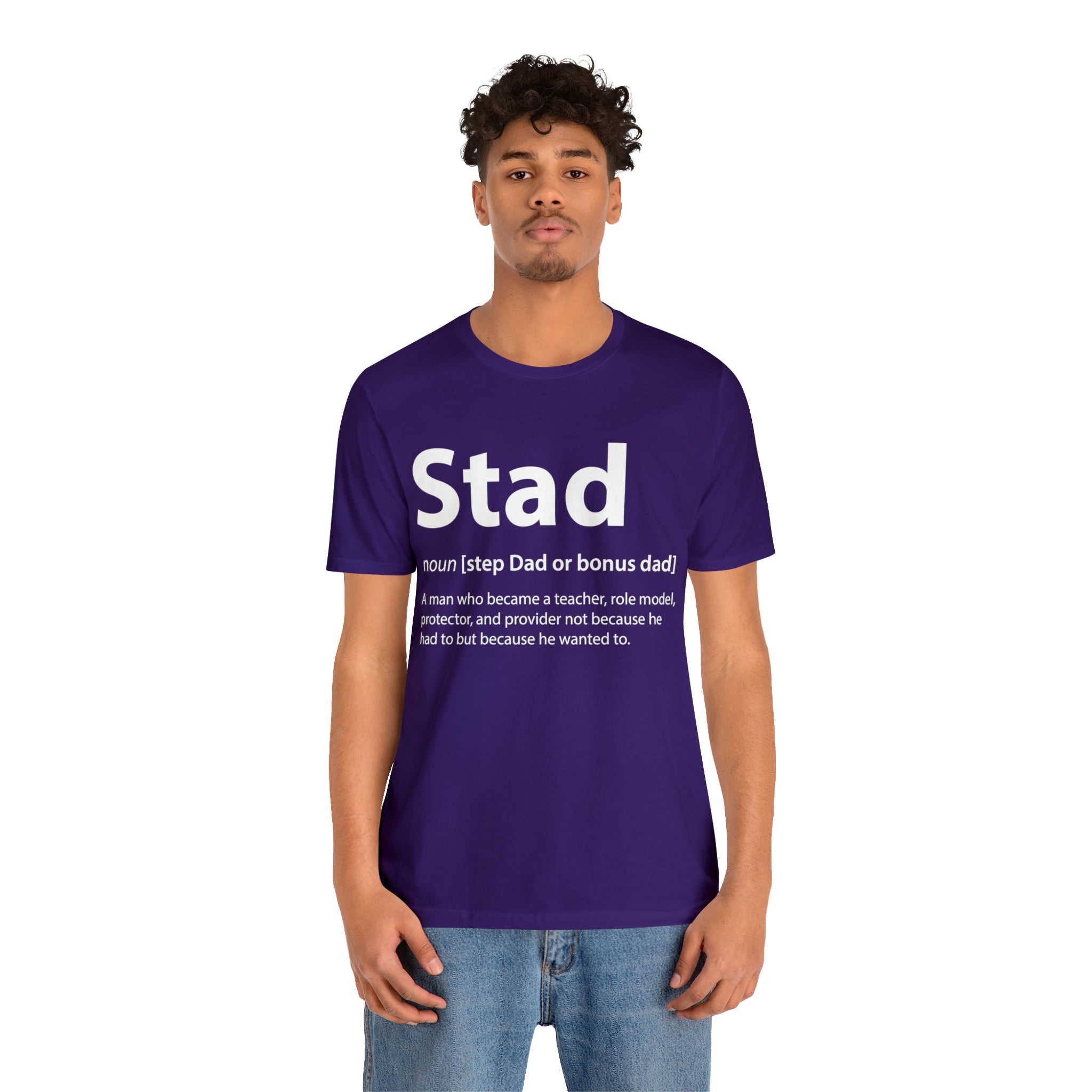 Fathers Day Gift Step Dad Unisex Softstyle T-Shirt Stad Step definition