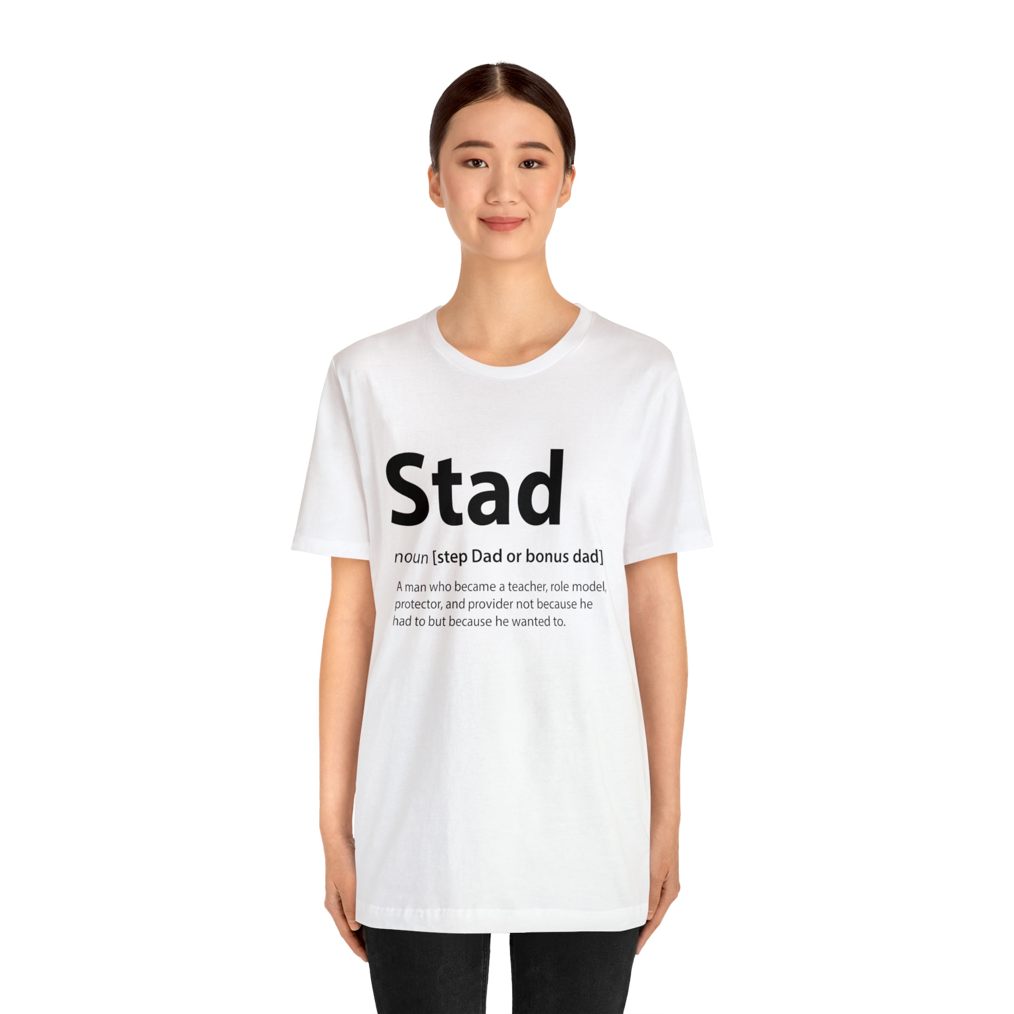 Fathers Day Gift Step Dad Unisex Softstyle T-Shirt Stad Step definition