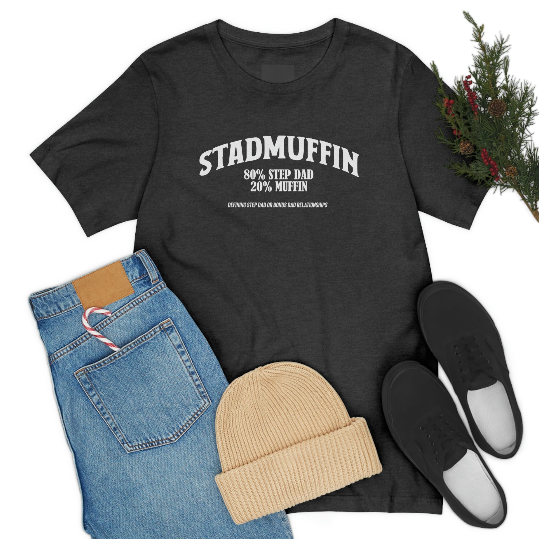 Fathers Day Gift Step Dad Unisex Softstyle T-Shirt Stad Muffin Step Dad