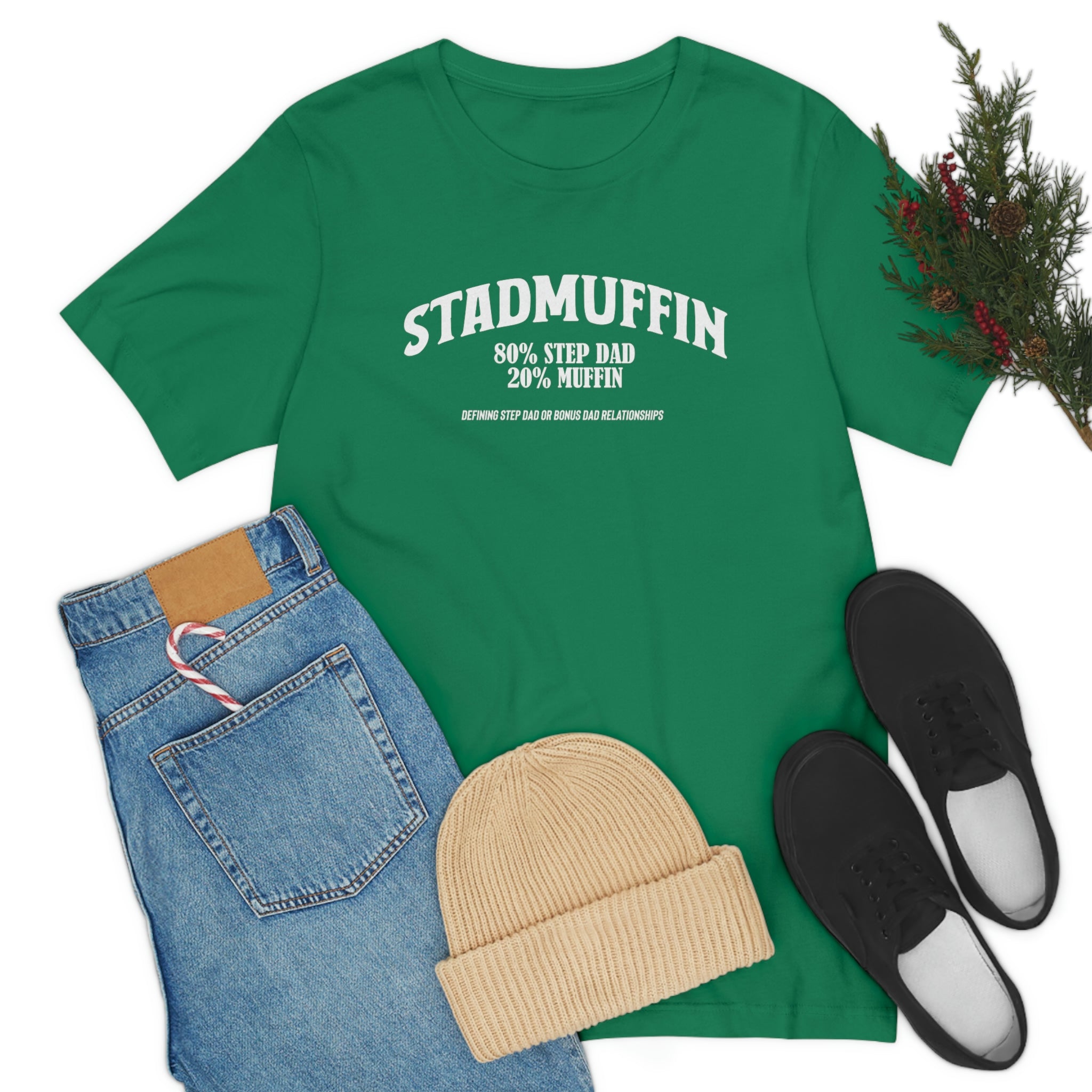 Fathers Day Gift Step Dad Unisex Softstyle T-Shirt Stad Muffin Step Dad