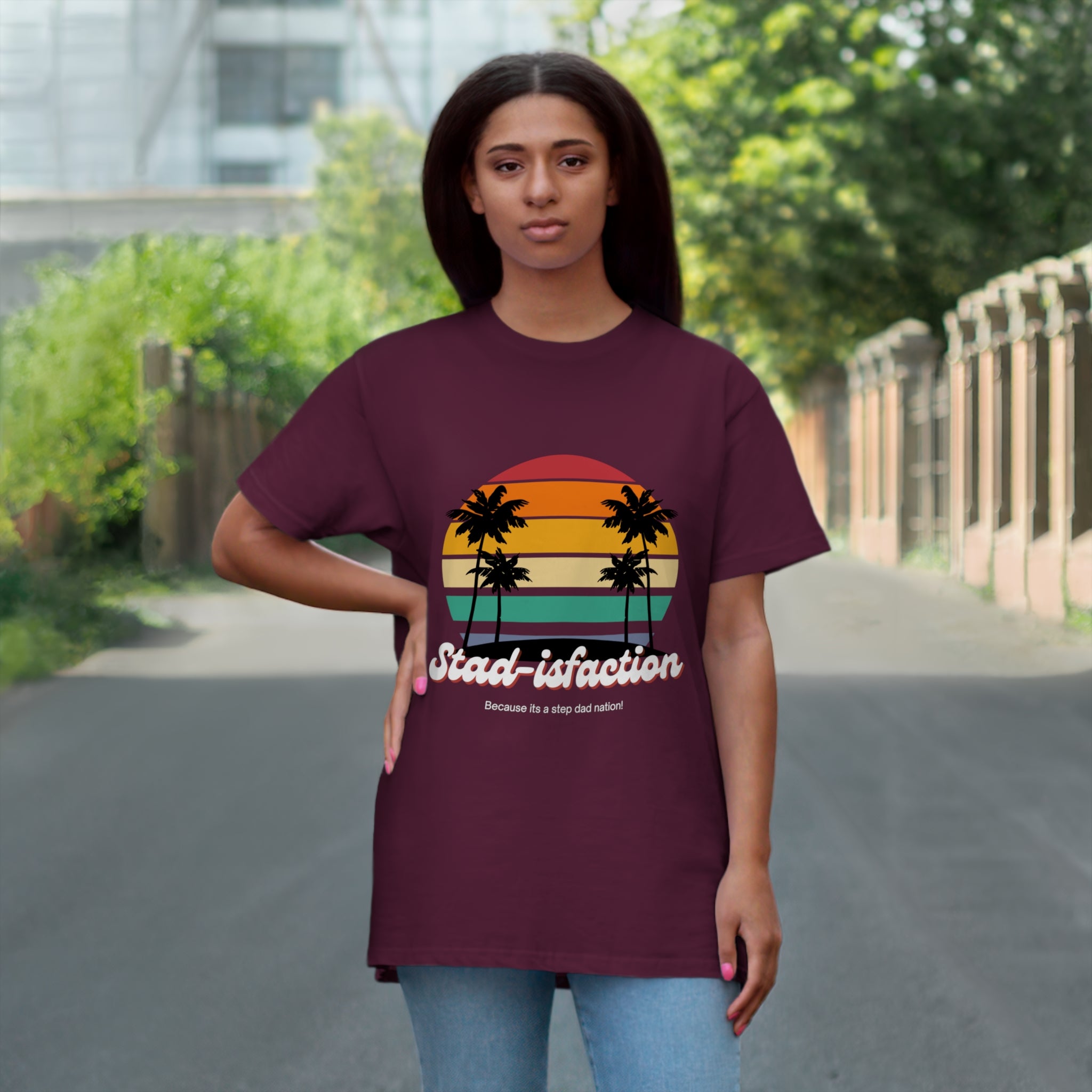 Fathers Day Gift Step Dad Unisex Softstyle T-Shirt Stad-isfaction