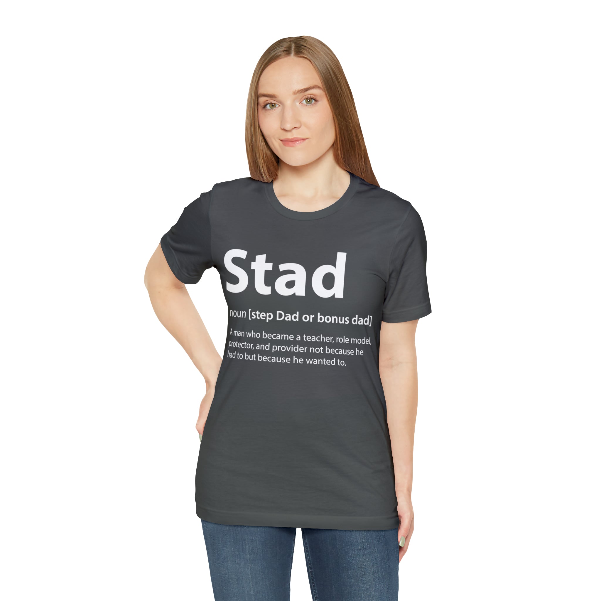 Fathers Day Gift Step Dad Unisex Softstyle T-Shirt Stad Step definition