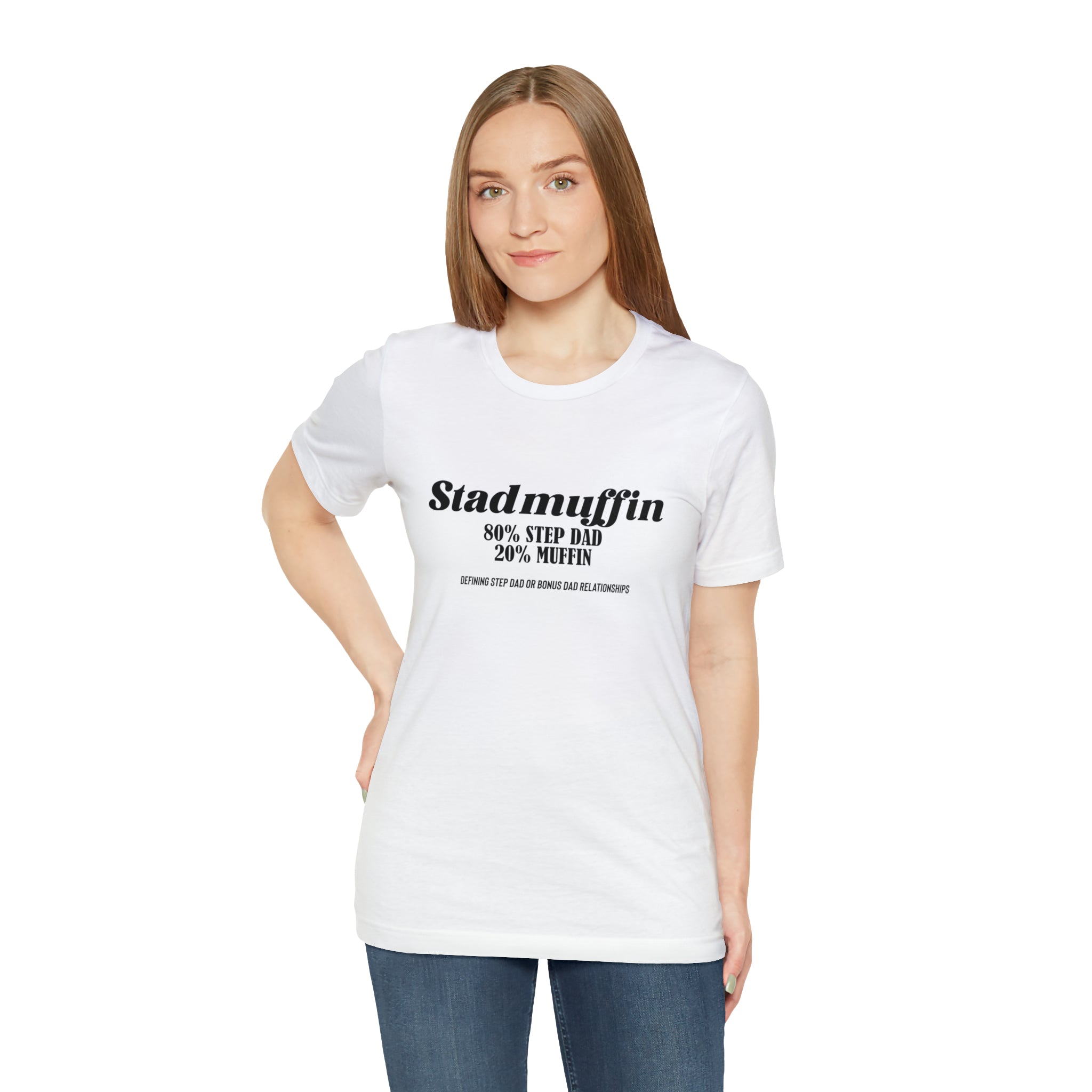 Fathers Day Gift Step Dad Unisex Softstyle T-Shirt Stad Muffin Step Dad