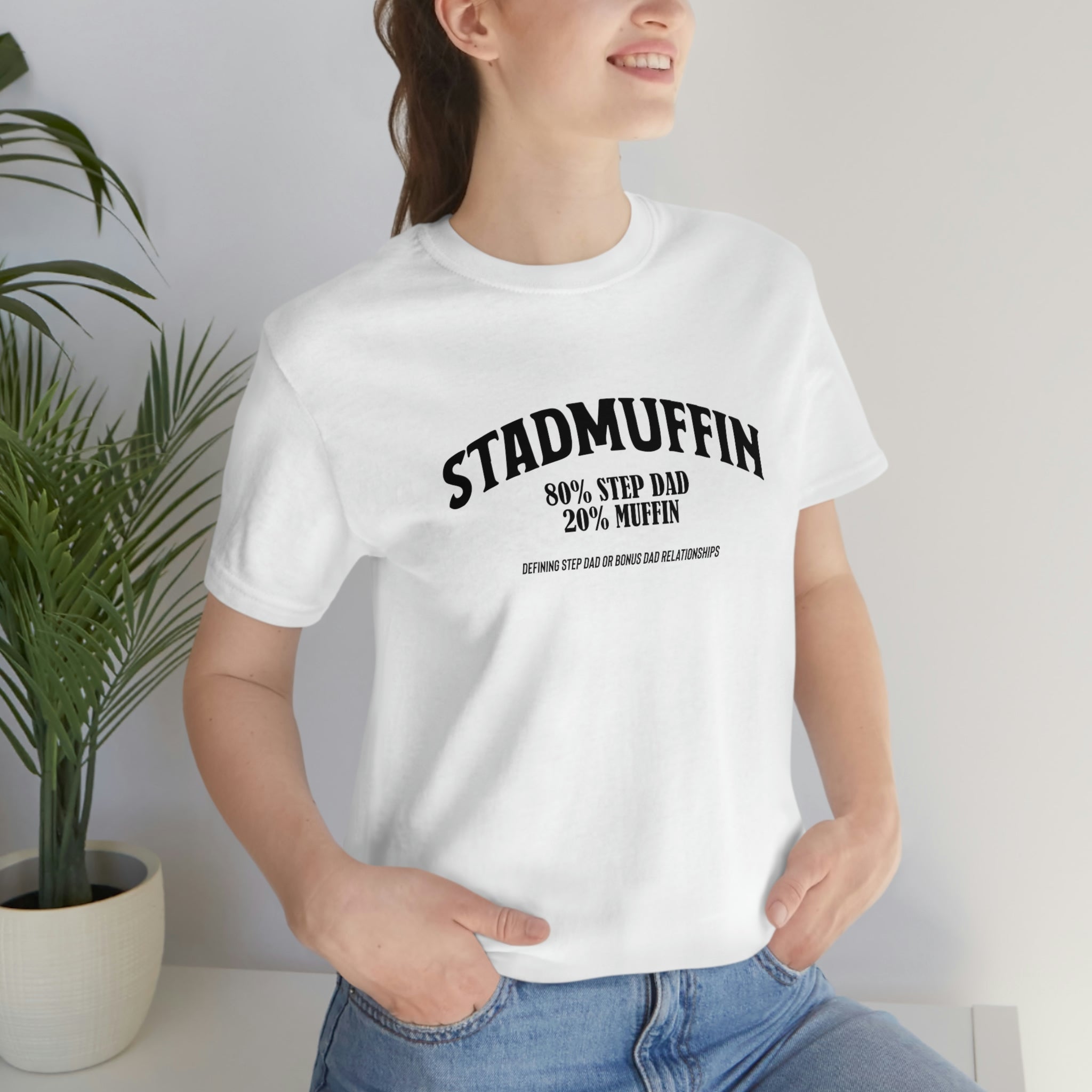 Fathers Day Gift Step Dad Unisex Softstyle T-Shirt Stad Muffin Step Dad
