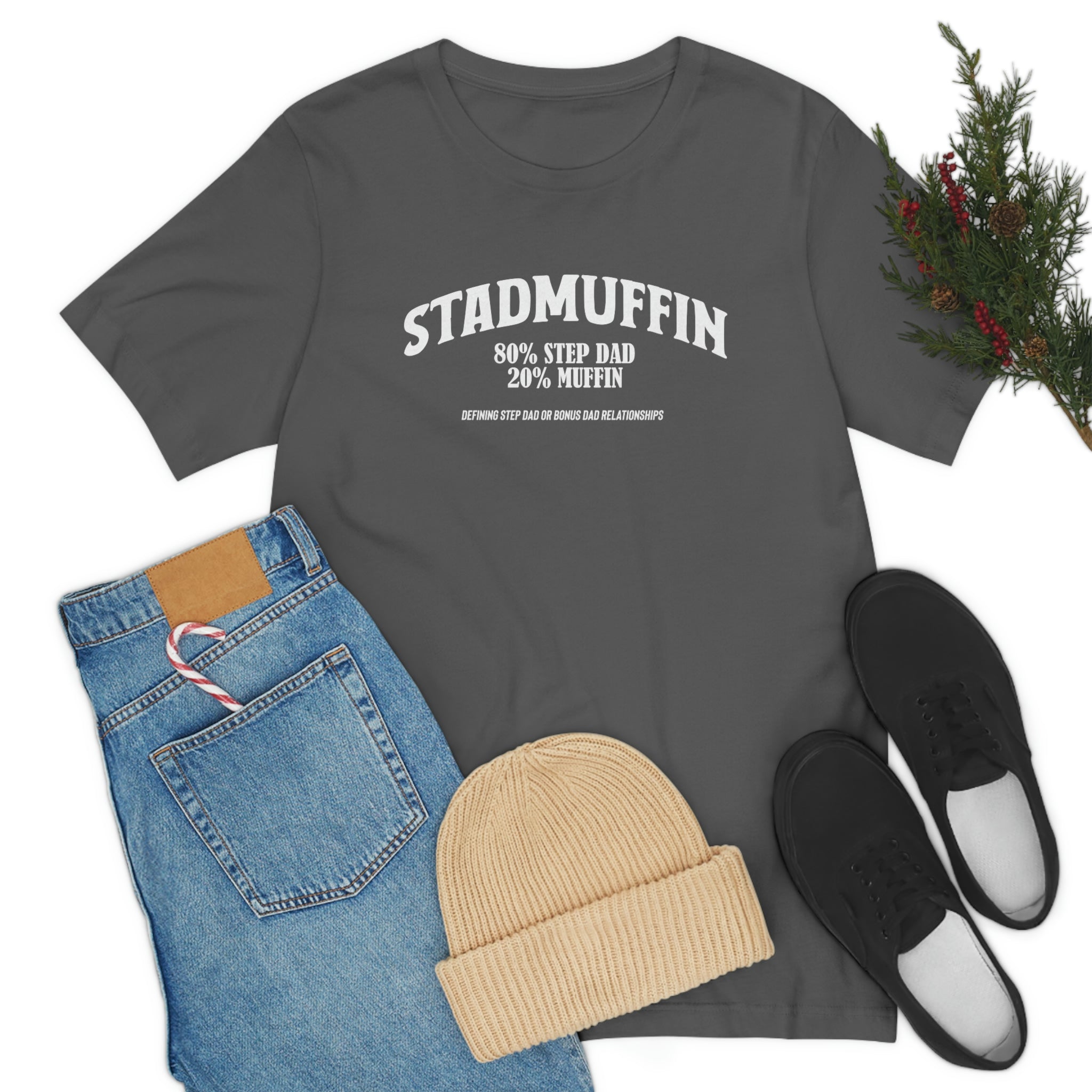 Fathers Day Gift Step Dad Unisex Softstyle T-Shirt Stad Muffin Step Dad